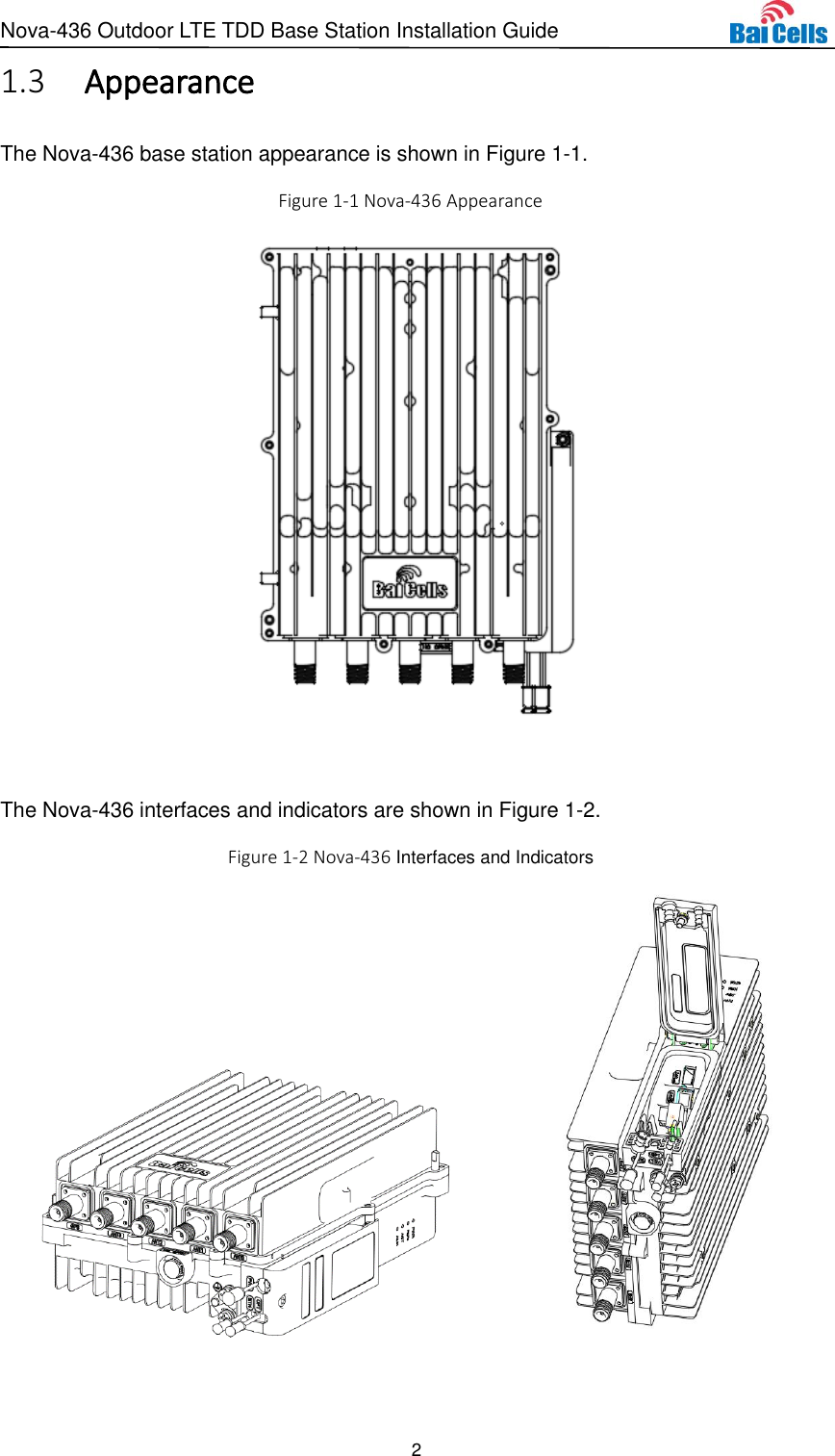 Page 7 of Baicells Technologies MBS2130 LTE-TDD Base Station User Manual Nova 436 Outdoor LTE TDD Base Station