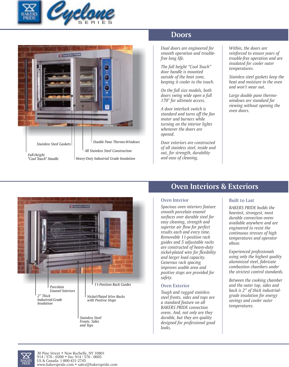 Page 6 of 8 - Bakers-Pride-Oven Bakers-Pride-Oven-Co11-Users-Manual- Cyclone Brochure 2006  Bakers-pride-oven-co11-users-manual