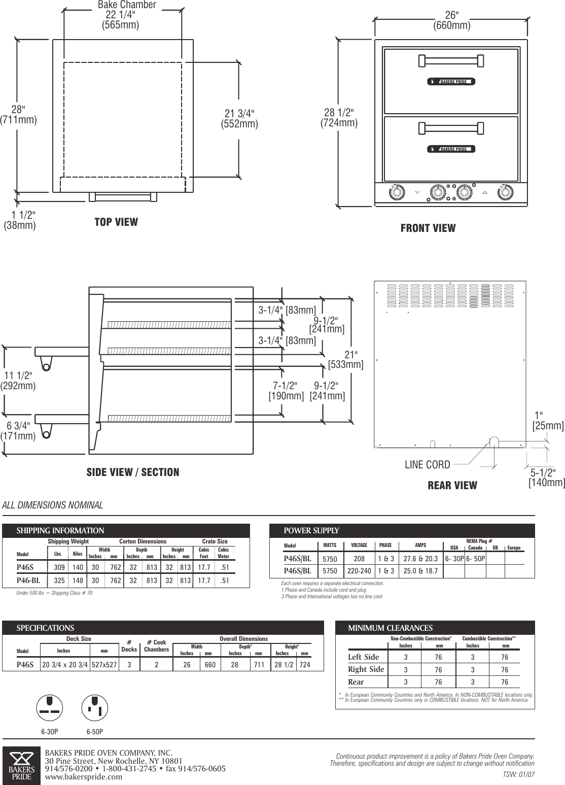 Page 2 of 2 - Bakers-Pride-Oven Bakers-Pride-Oven-P46-Bl-Users-Manual- C  Bakers-pride-oven-p46-bl-users-manual