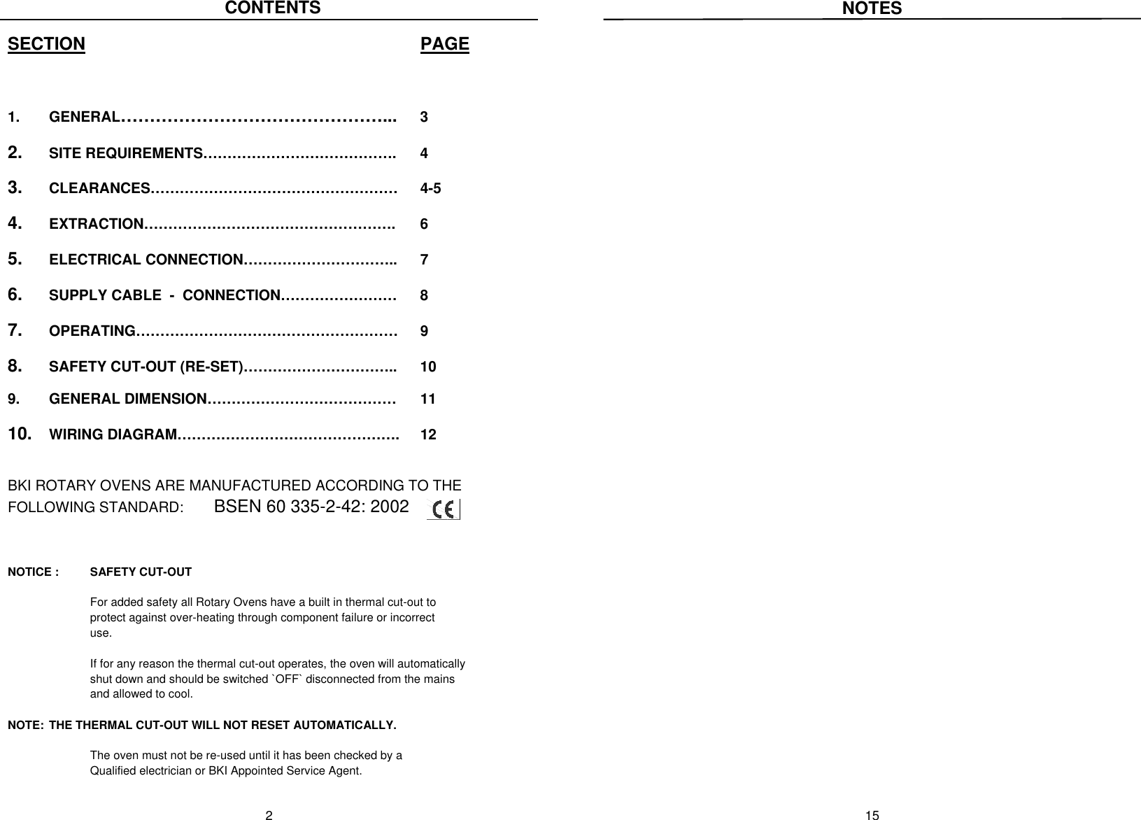 Page 2 of 8 - Bakers-Pride-Oven Bakers-Pride-Oven-Rotary-Oven-Nmk-Users-Manual- NMK Installation Manual  Bakers-pride-oven-rotary-oven-nmk-users-manual