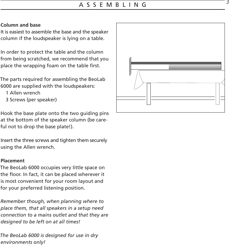 Bang And Olufsen Beolab 6000 Users Manual 3506207 BL6000 8s GB Nyt Layout