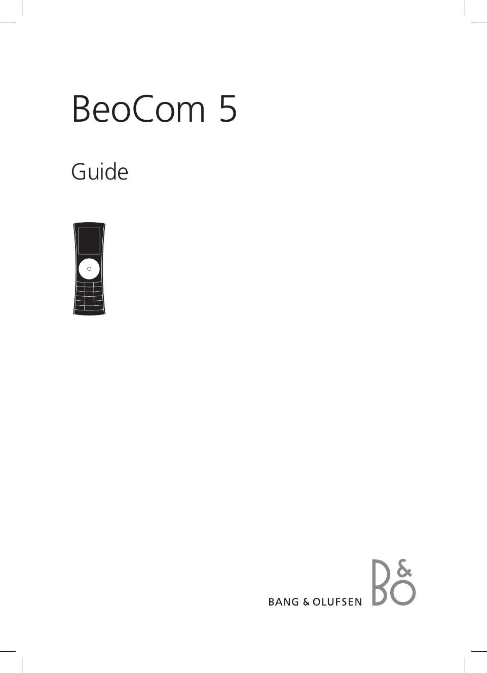 BeoCom 5 Guide 