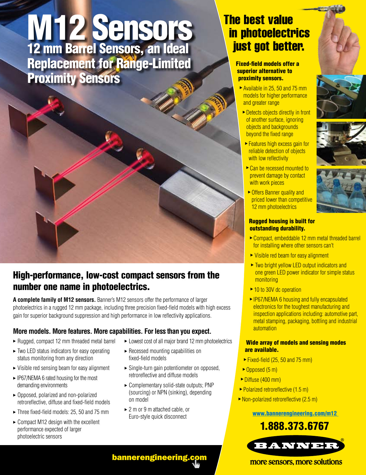 Banner M12 Users Manual Sensors