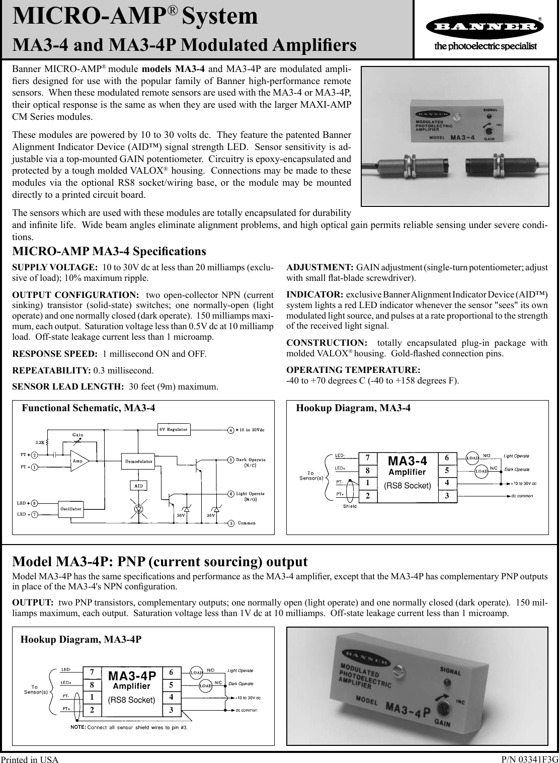 Page 1 of 6 - Banner Banner-Ma3-4-Users-Manual-  Banner-ma3-4-users-manual