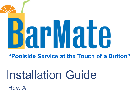  ii BarMate Installation Guide  