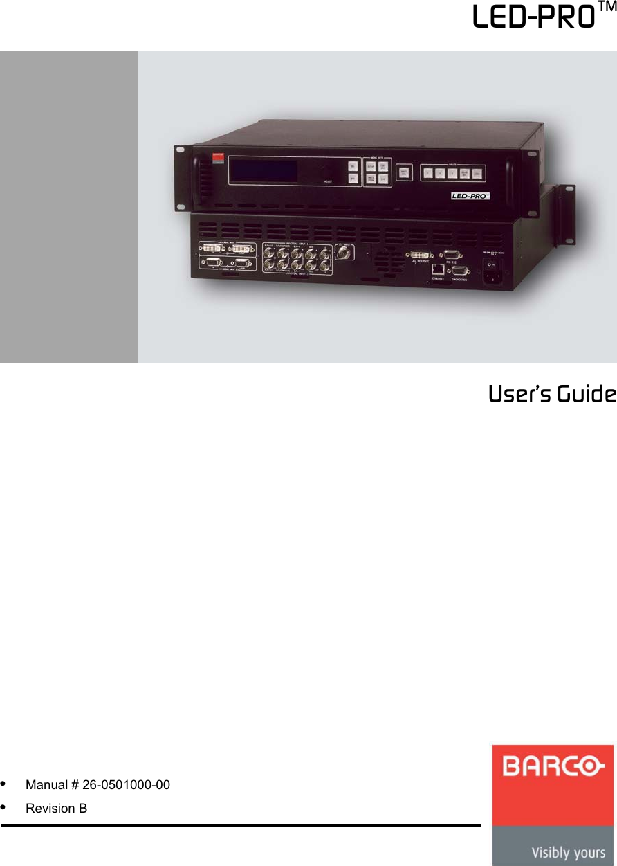 Barco Projector Led Pro Users Manual B