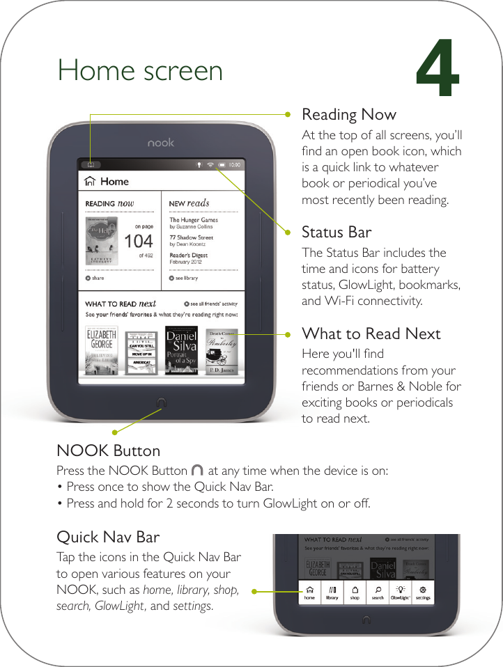 Page 5 of 10 - Barnes-And-Noble Barnes-And-Noble-Nook-Simple-Touch-With-Glowlight-Quick-Start-Manual- Print  Barnes-and-noble-nook-simple-touch-with-glowlight-quick-start-manual