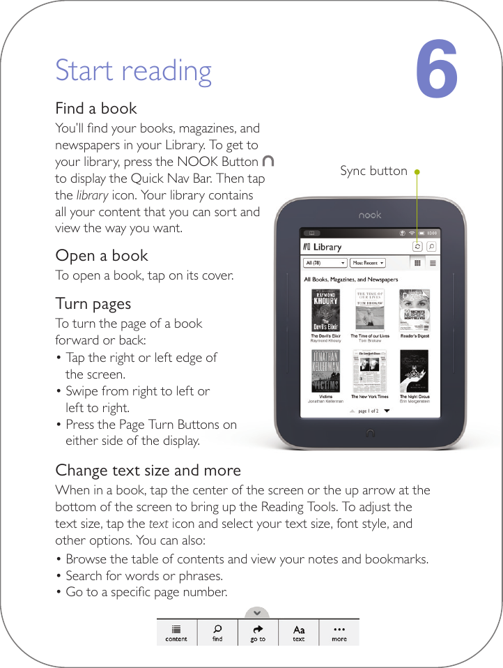 Page 8 of 10 - Barnes-And-Noble Barnes-And-Noble-Nook-Simple-Touch-With-Glowlight-Quick-Start-Manual- Print  Barnes-and-noble-nook-simple-touch-with-glowlight-quick-start-manual