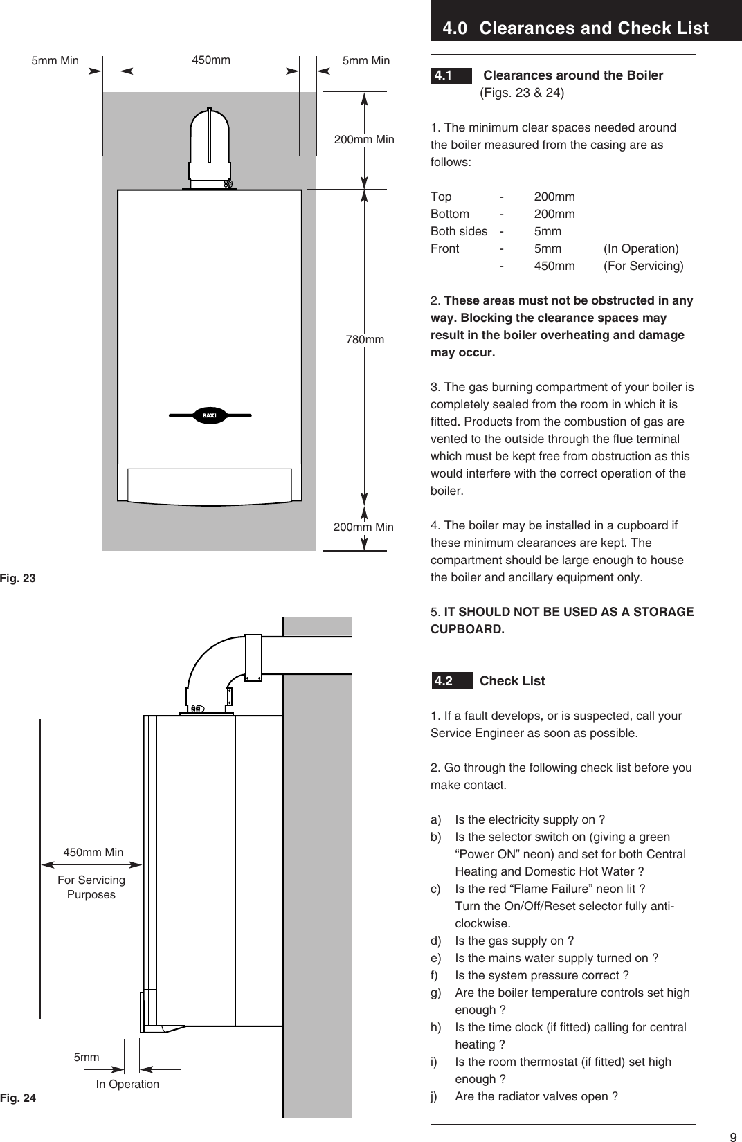 Page 9 of 12 - Baxi-Potterton Baxi-Potterton-Baxi-Combi-Instant-105E-Users-Manual- 248742  Baxi-potterton-baxi-combi-instant-105e-users-manual