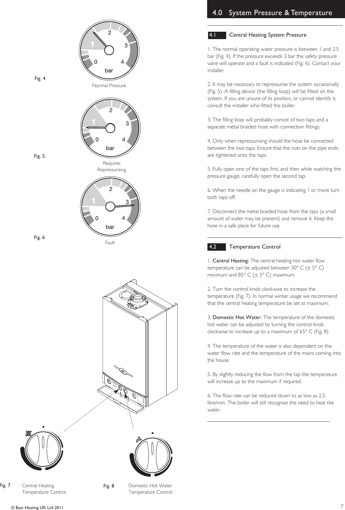 Page 7 of 12 - Baxi Baxi-Combi-105-He-Owners-Manual- 5119467 Operating  Baxi-combi-105-he-owners-manual