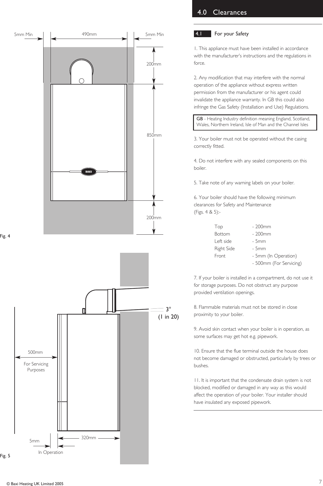 Page 7 of 12 - Baxi Baxi-Combi-133-He-Plus-100-He-Plus-And-80-He-Plus-Owners-Manual- 5109930  Baxi-combi-133-he-plus-100-he-plus-and-80-he-plus-owners-manual
