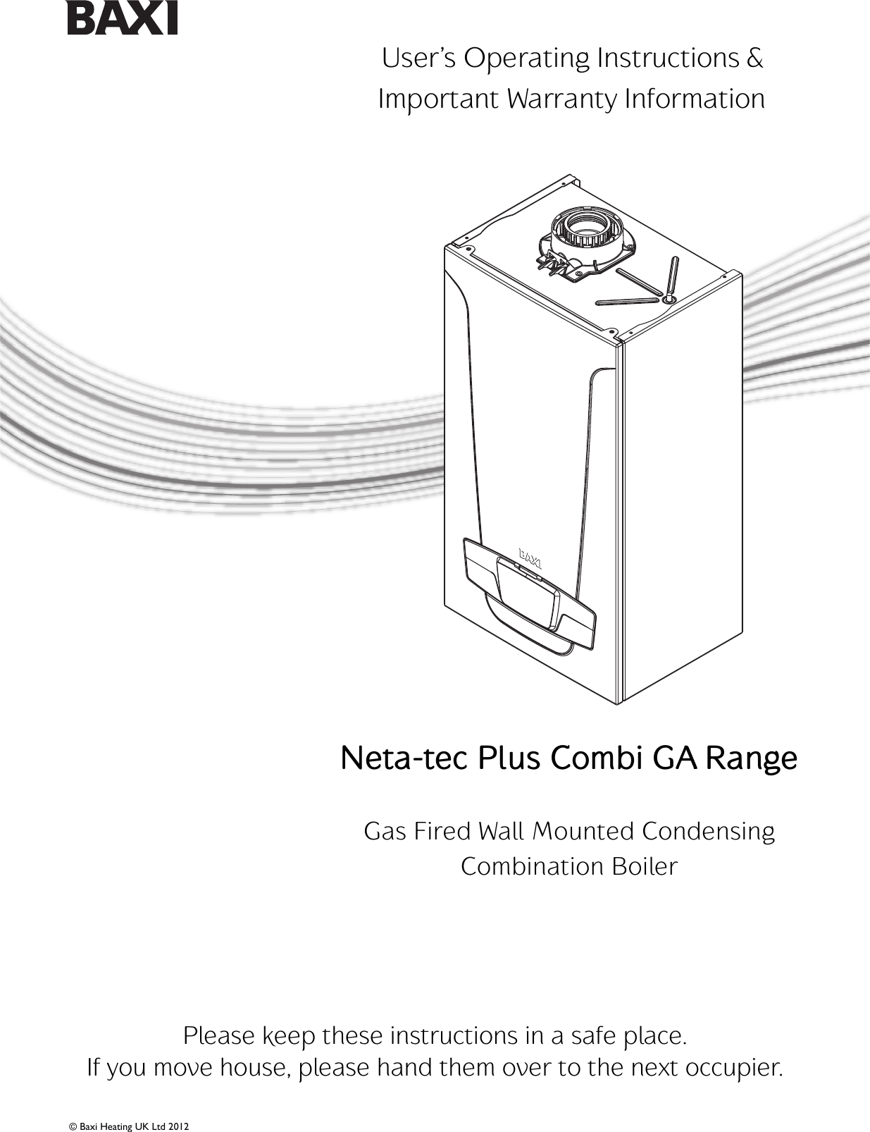 Page 1 of 12 - Baxi Baxi-Neta-Tec-Combi-Ga-Owners-Manual 7210967 Neta-tec Plus User