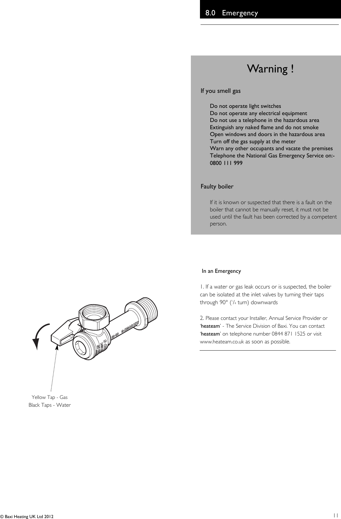 Page 11 of 12 - Baxi Baxi-Neta-Tec-Combi-Ga-Owners-Manual 7210967 Neta-tec Plus User