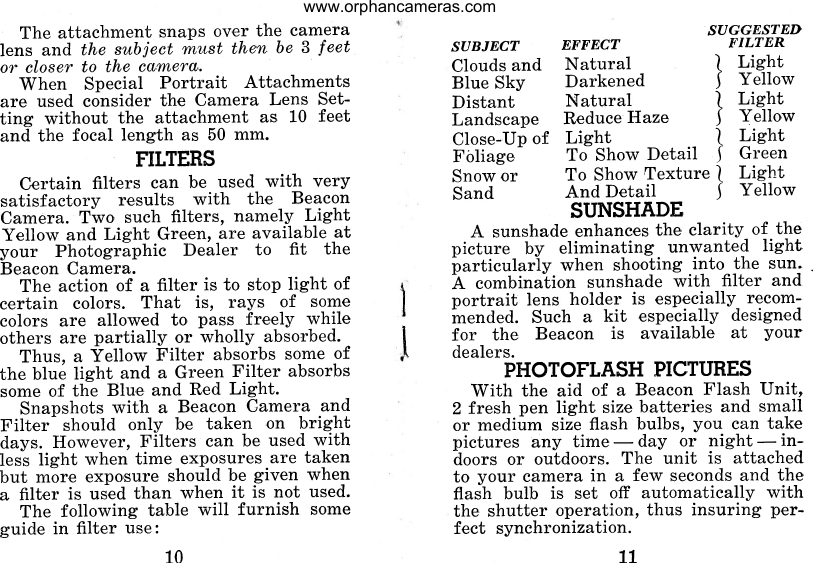 Page 7 of 12 - Beacon Beacon-Ii-Instruction-Manual- Www.orphancameras.com  Beacon-ii-instruction-manual