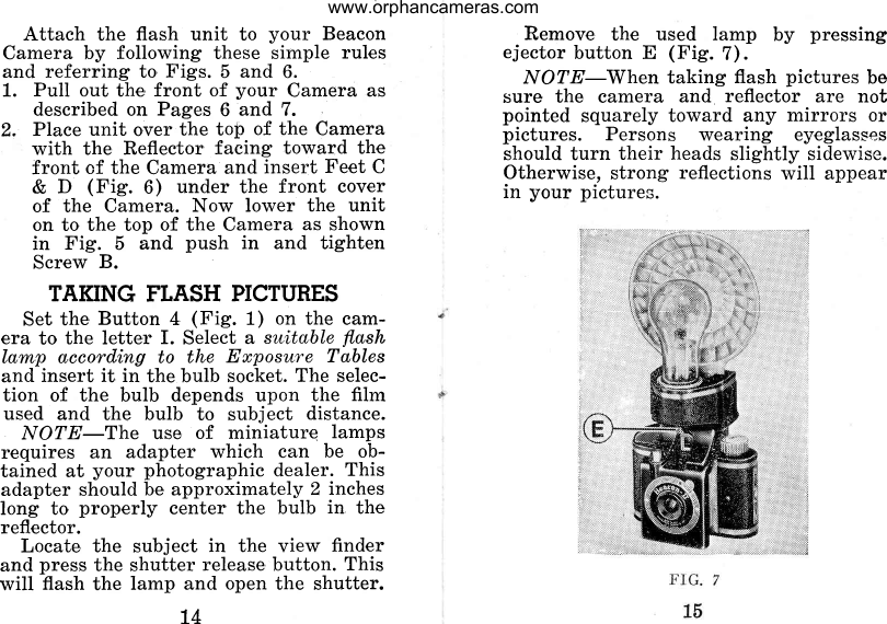 Page 9 of 12 - Beacon Beacon-Ii-Instruction-Manual- Www.orphancameras.com  Beacon-ii-instruction-manual