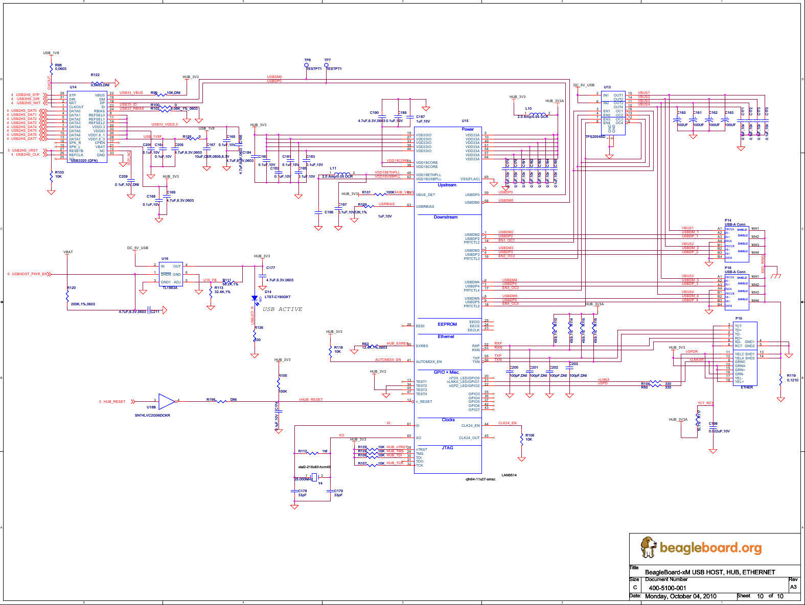Page 10 of 10 - BEAGLE_XM_REVA3.OPJ  BB-x M Schematic REVA3