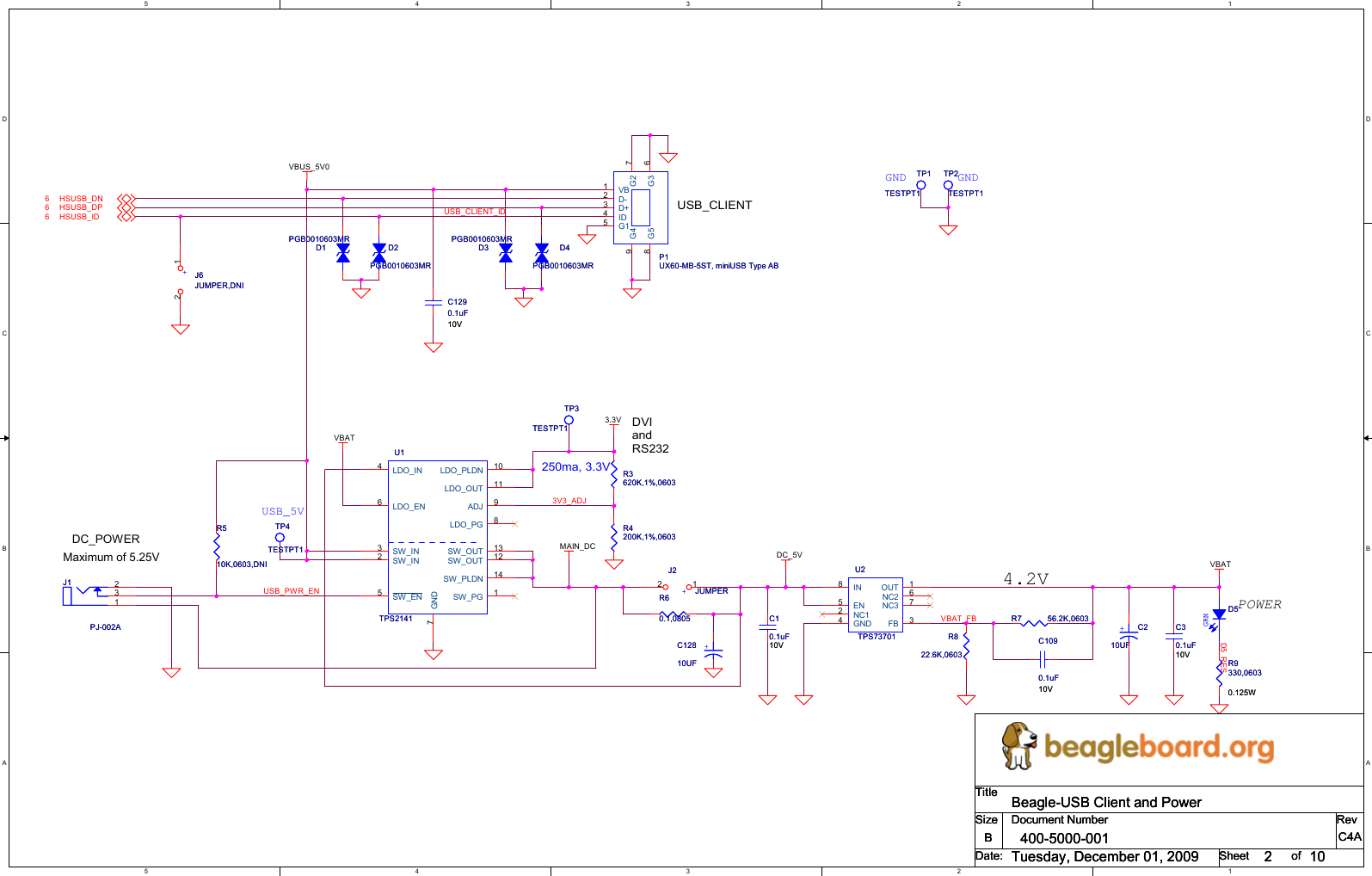 Page 2 of 10 - BEAGLE_PUB_C4  Beable C4 Schematic