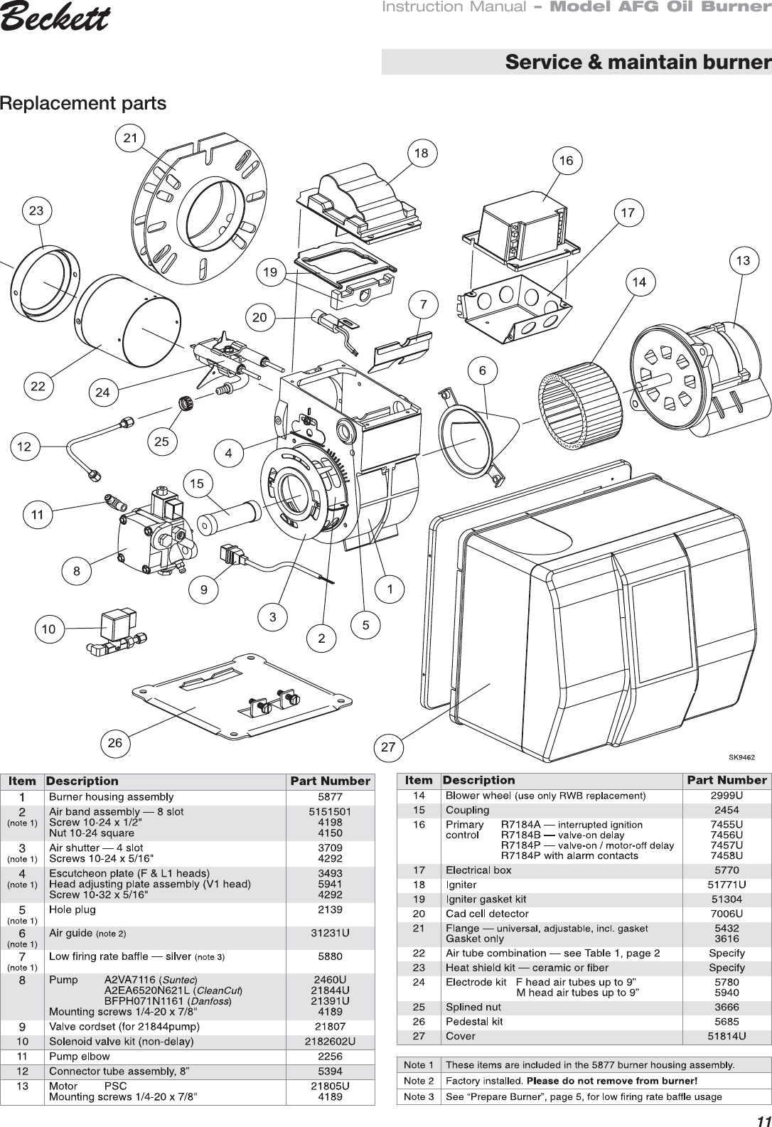 Page 11 of 12 - Beckett Beckett-Afg-Oil-Burner-Instruction-Manual- ManualsLib - Makes It Easy To Find Manuals Online!  Beckett-afg-oil-burner-instruction-manual