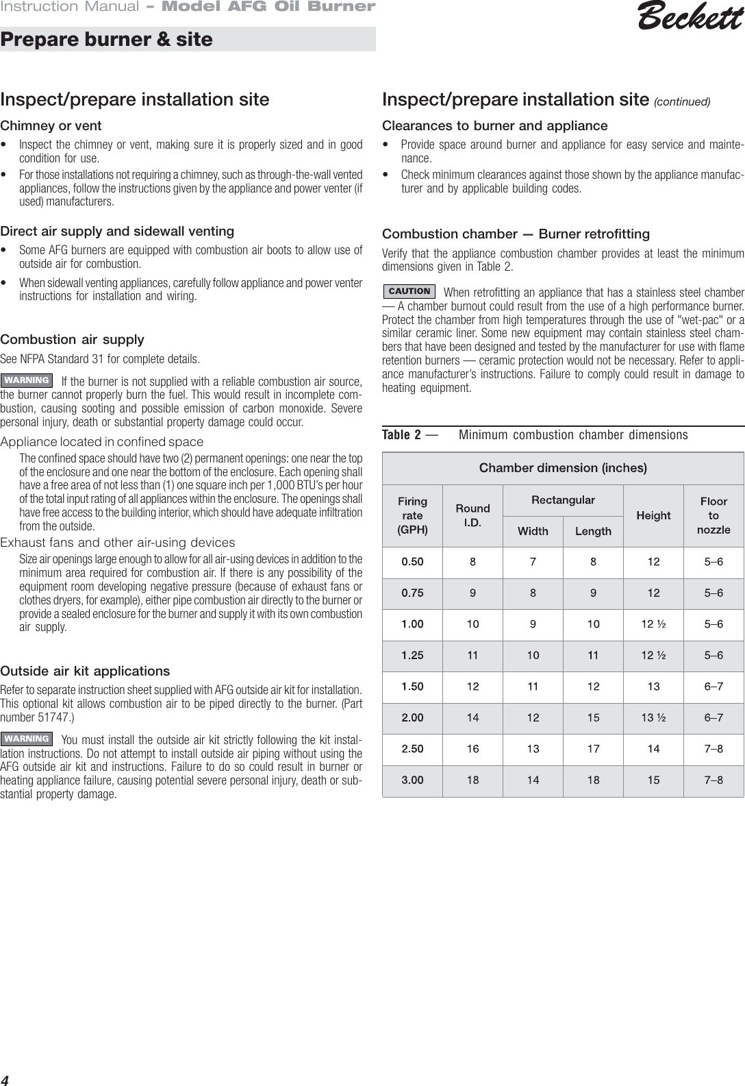 Page 4 of 12 - Beckett Beckett-Afg-Oil-Burner-Instruction-Manual- ManualsLib - Makes It Easy To Find Manuals Online!  Beckett-afg-oil-burner-instruction-manual