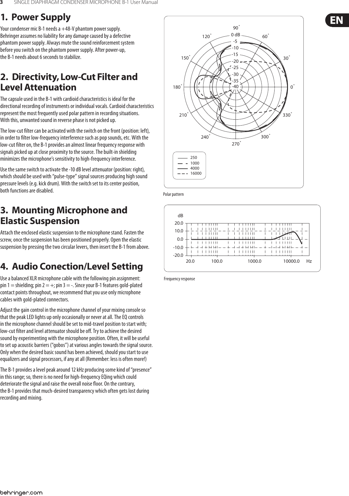 Behringer B 1 Users Manual