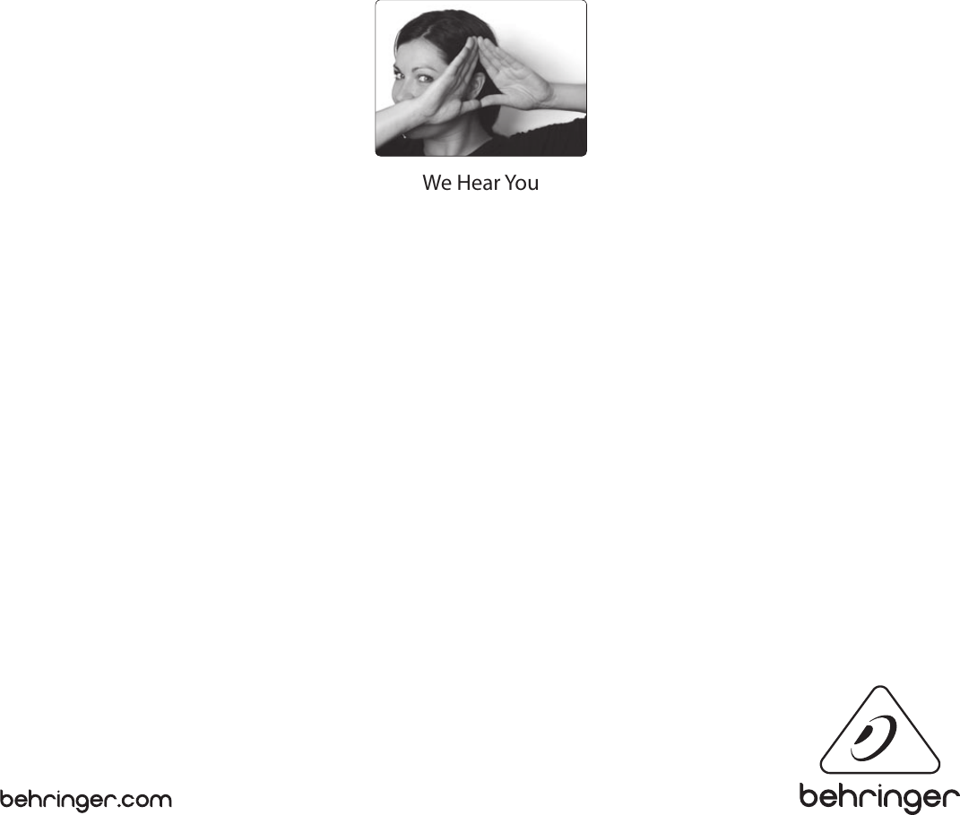 Page 5 of 5 - Behringer Behringer-B-1-Users-Manual- B-1 Behringer-b-1-users-manual