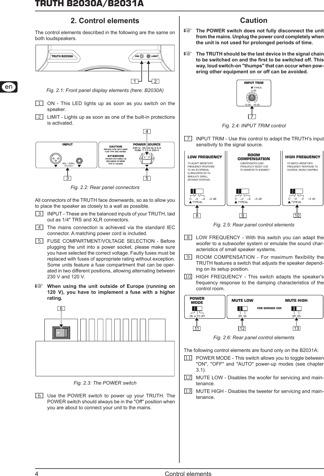 Page 4 of 8 - Behringer Behringer-Behringer-Speaker-B2031A-Users-Manual- Behringer-behringer-speaker-b2031a-users-manual
