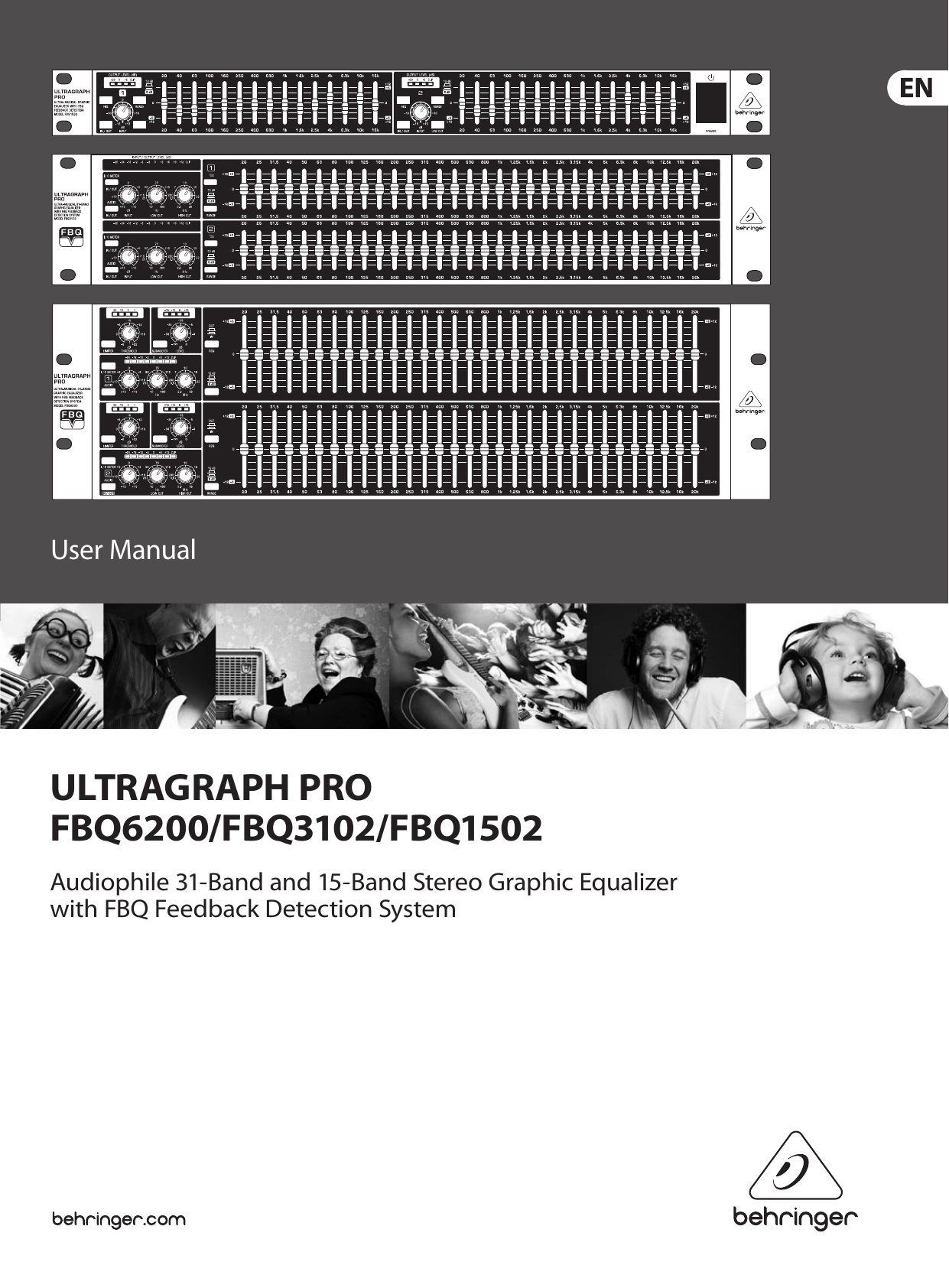 Behringer Stereo Equalizer Fbq3102 Users Manual ULTRAGRAPH PRO FBQ6200