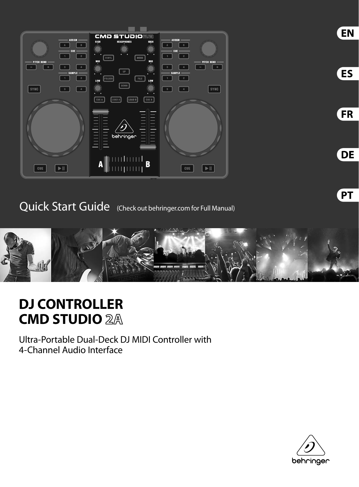 Behringer Cmd Studio 2A Quick Start Manual DJ CONTROLLER