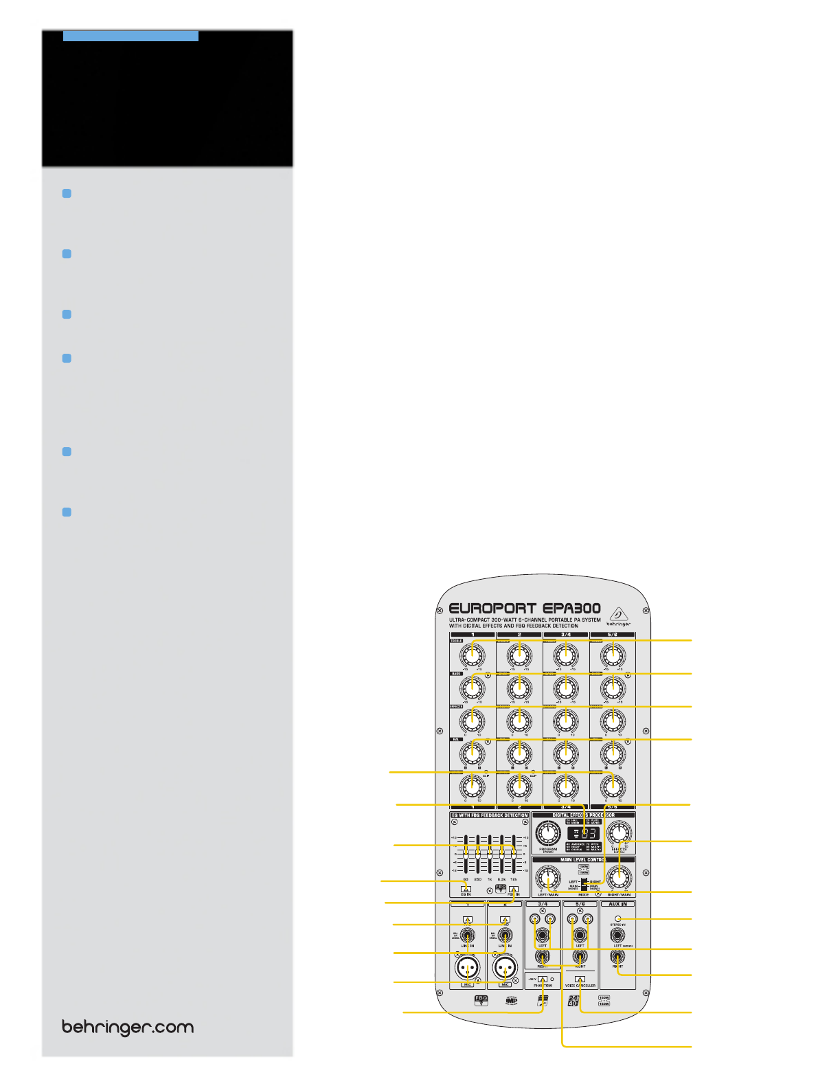 behringer europort epa300