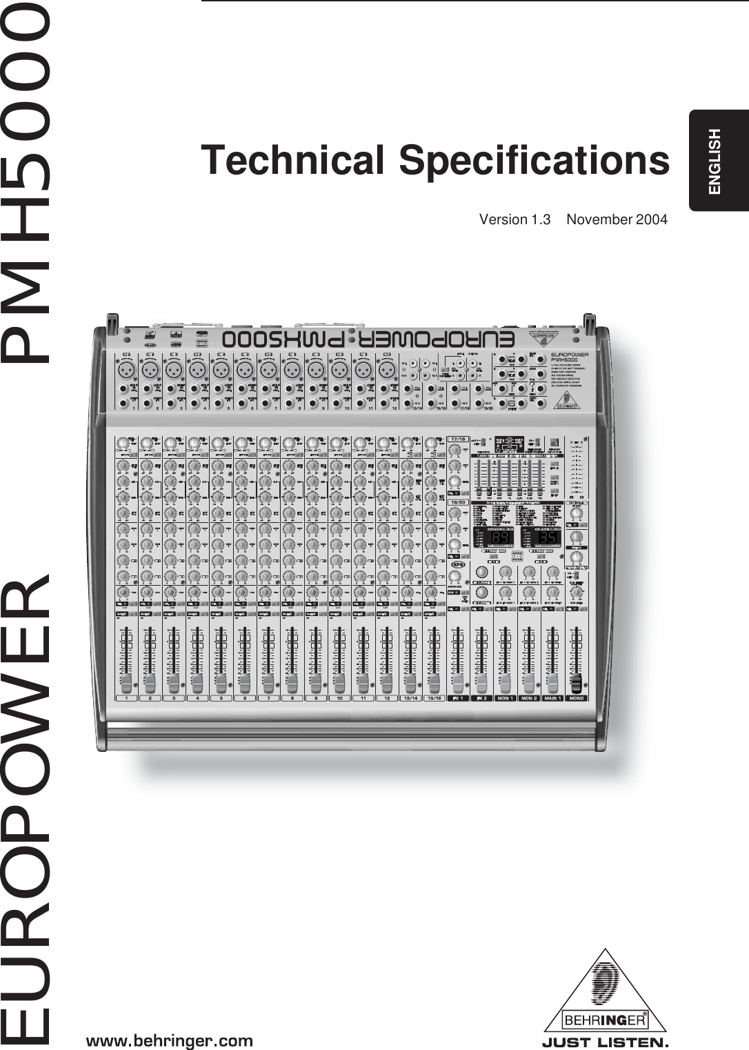 behringer pmh5000