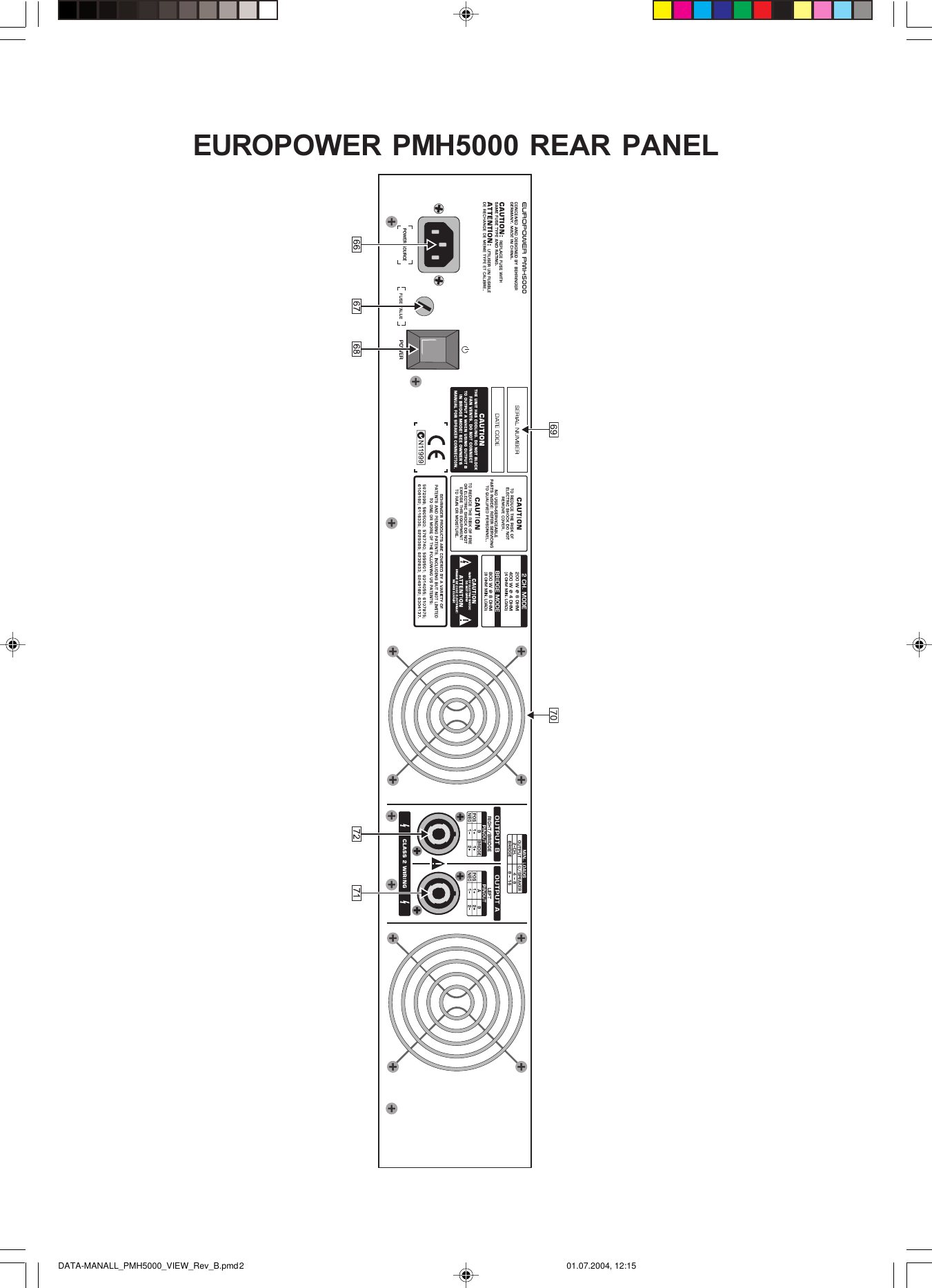 Page 2 of 2 - Behringer Behringer-Europower-Pmh5000-View-Sheet- DATA-MANALL_PMH5000_VIEW_Rev_B.pmd  Behringer-europower-pmh5000-view-sheet