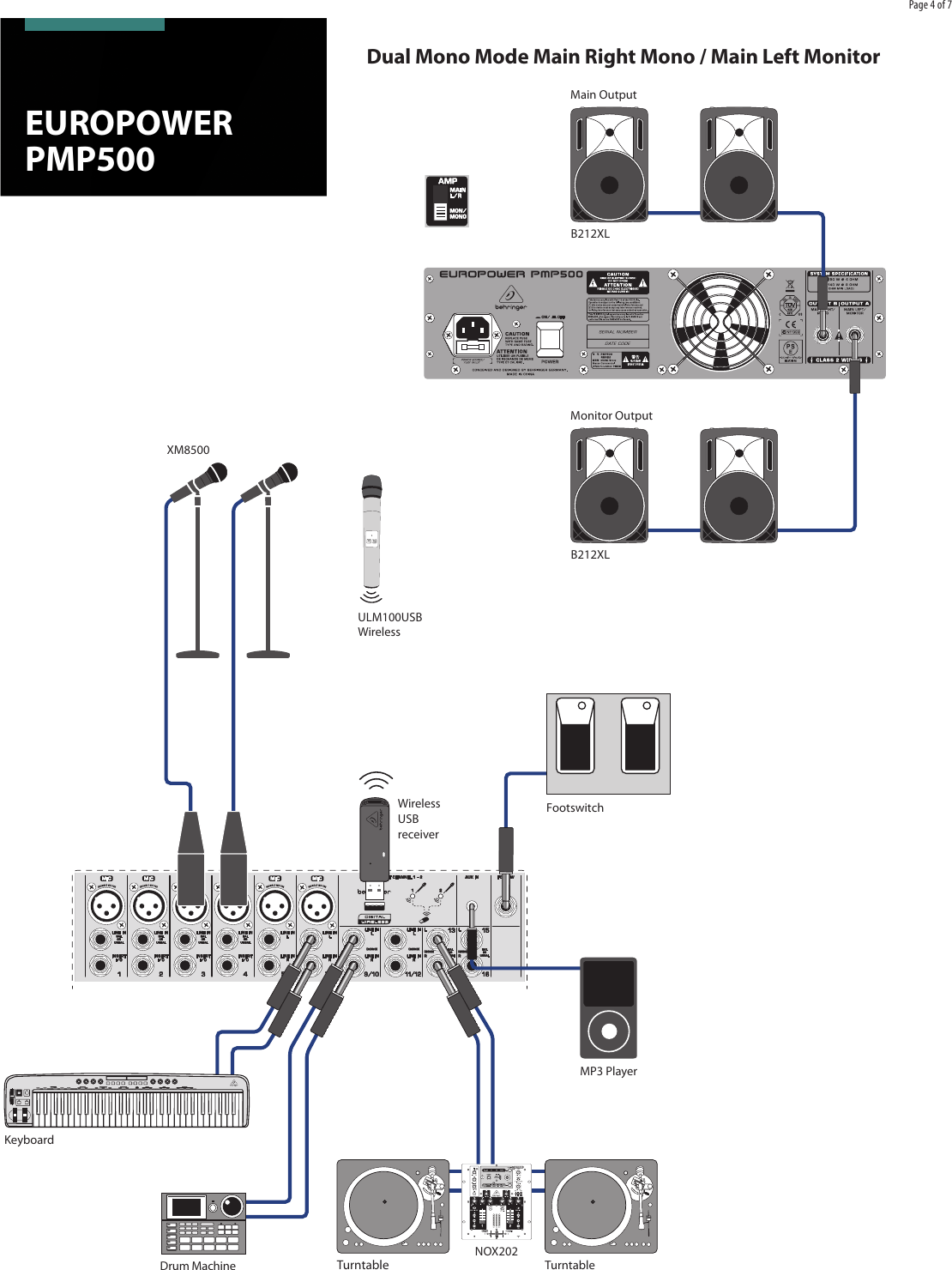 Page 4 of 7 - Behringer Behringer-Europower-Pmp500-Brochure- P0AJY (PMP500)  Behringer-europower-pmp500-brochure