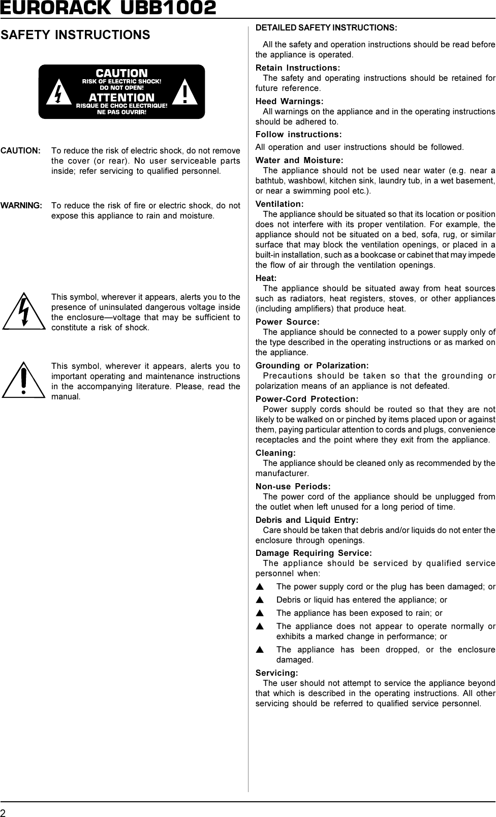 Behringer Eurorack Ubb1002 Users Manual DATA MANFULL_UBB1002_ENG_Rev_A.pmd