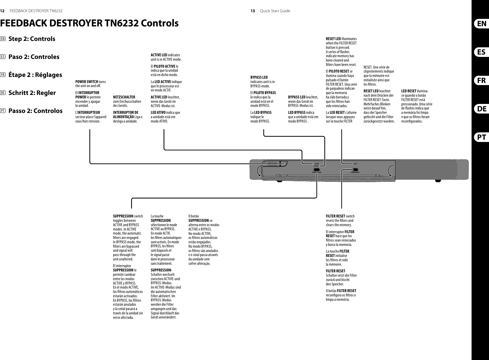 Page 7 of 12 - Behringer Behringer-Feedback-Destroyer-Tn6232-Quick-Start-Manual- P0ACW (TN6232)  Behringer-feedback-destroyer-tn6232-quick-start-manual
