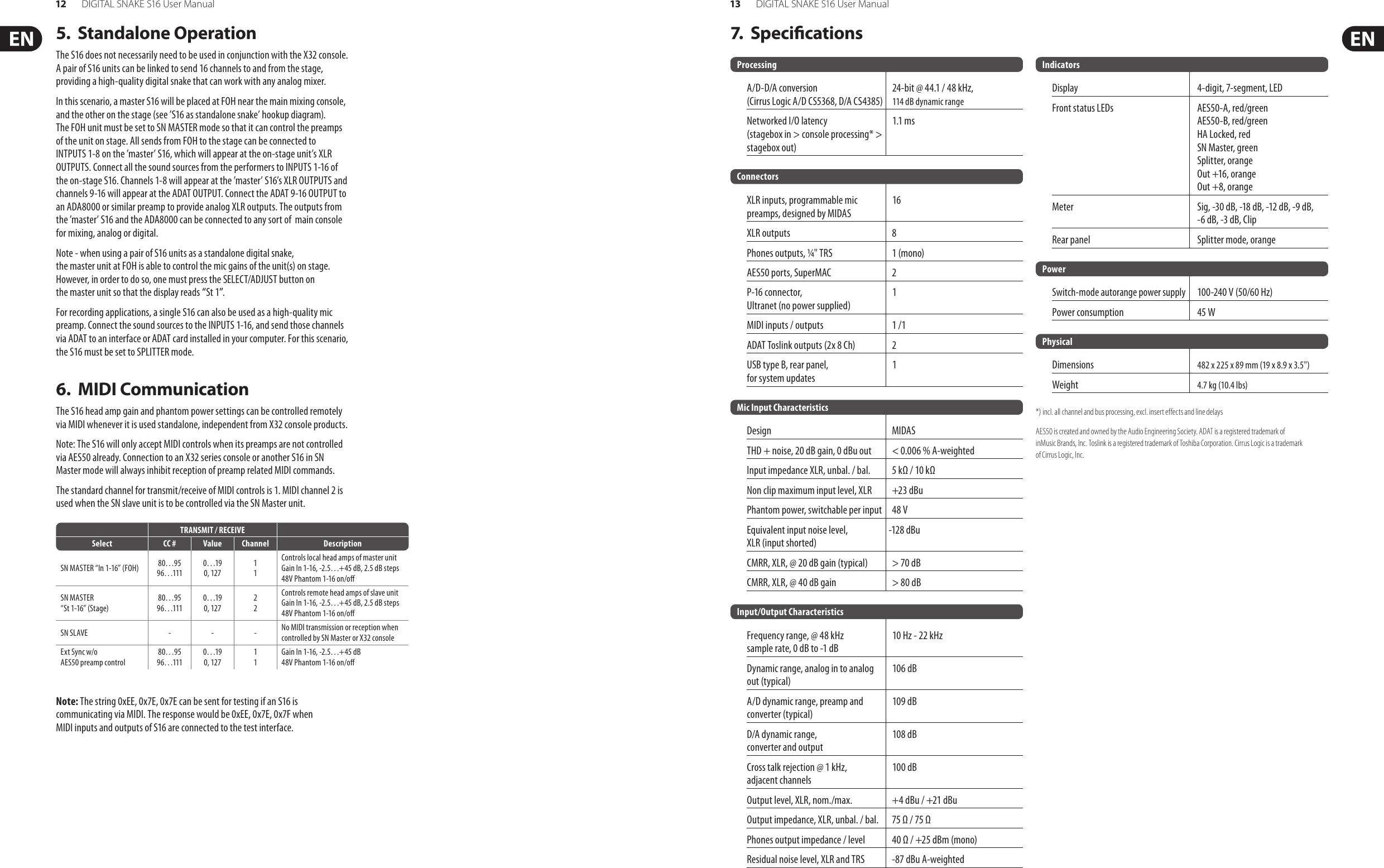 Page 7 of 9 - Behringer Behringer-S16-Users-Manual- DIGITAL SNAKE S16  Behringer-s16-users-manual