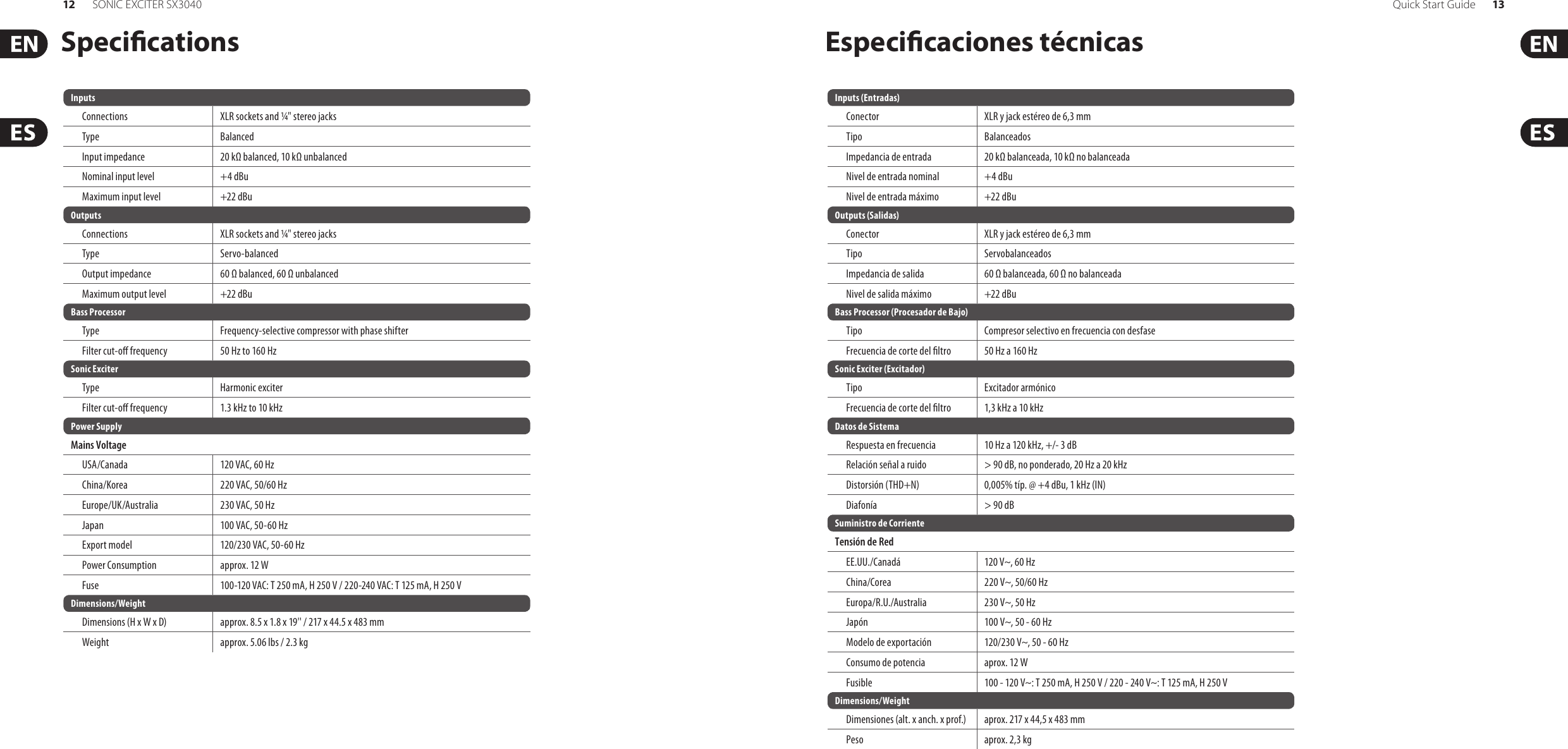 Page 7 of 10 - Behringer Behringer-Sonic-Exciter-Sx3040-Quick-Start-Manual- SONIC EXCITER SX3040  Behringer-sonic-exciter-sx3040-quick-start-manual