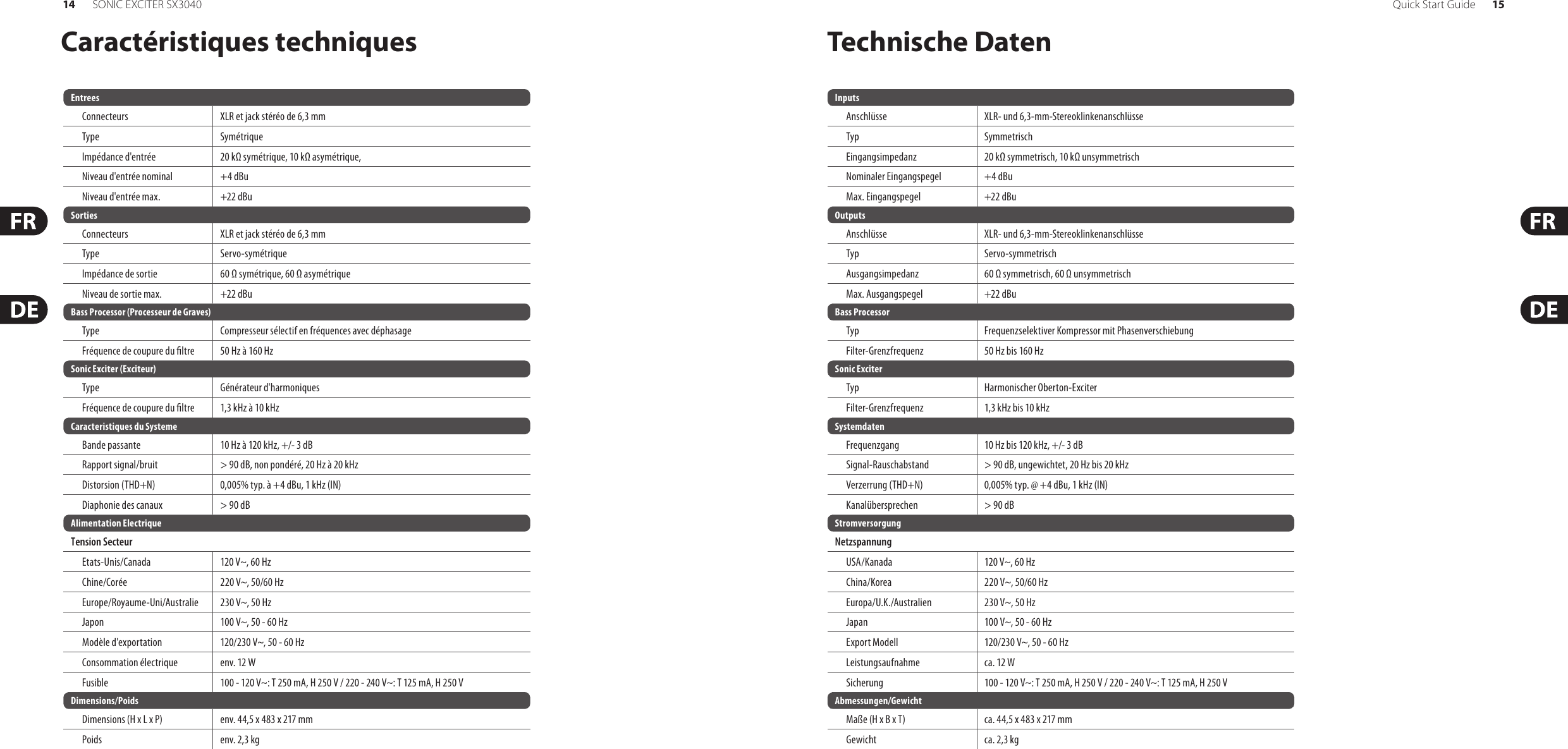 Page 8 of 10 - Behringer Behringer-Sonic-Exciter-Sx3040-Quick-Start-Manual- SONIC EXCITER SX3040  Behringer-sonic-exciter-sx3040-quick-start-manual
