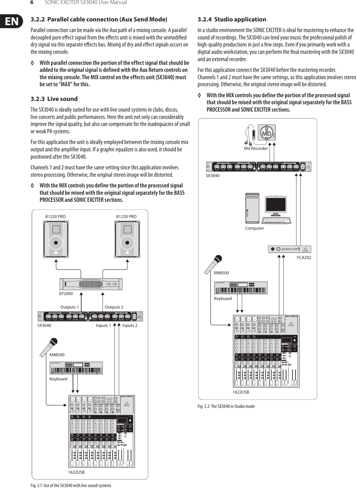 Behringer Sonic Exciter Sx3040 Users Manual