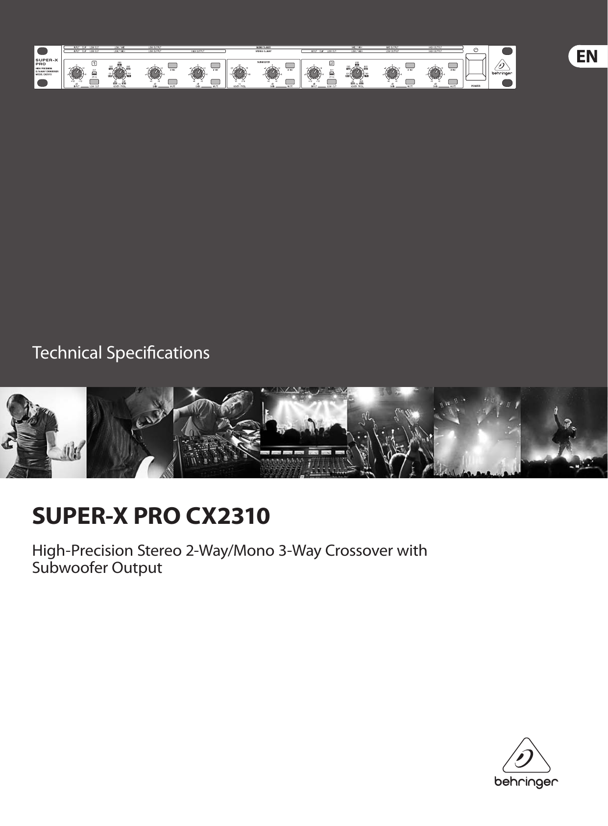 Page 1 of 3 - Behringer Behringer-Super-X-Pro-Cx2310-Specification-Sheet- SUPER-X PRO CX2310  Behringer-super-x-pro-cx2310-specification-sheet