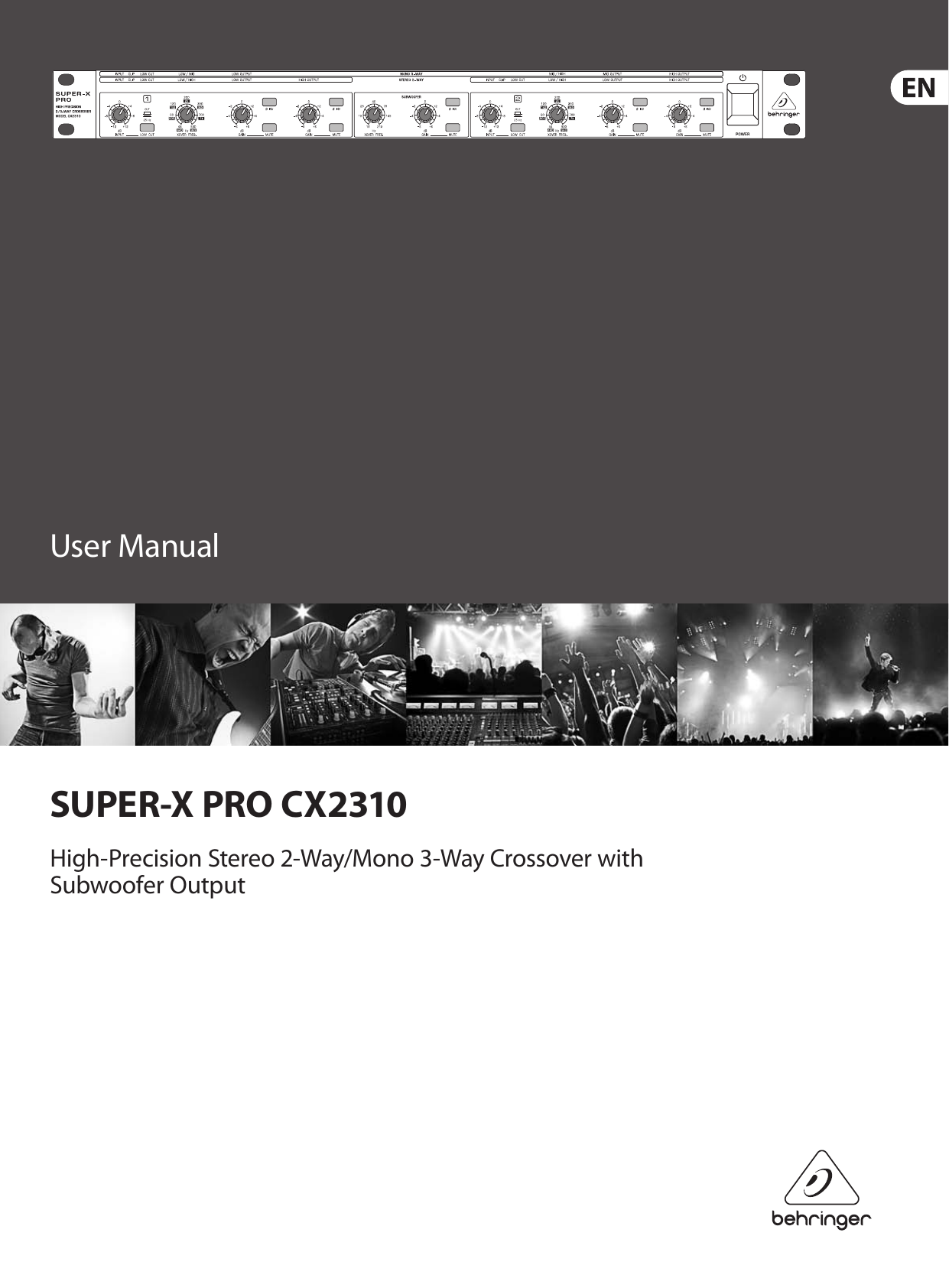Page 1 of 10 - Behringer Behringer-Super-X-Pro-Cx2310-Users-Manual- SUPER-X PRO CX2310  Behringer-super-x-pro-cx2310-users-manual