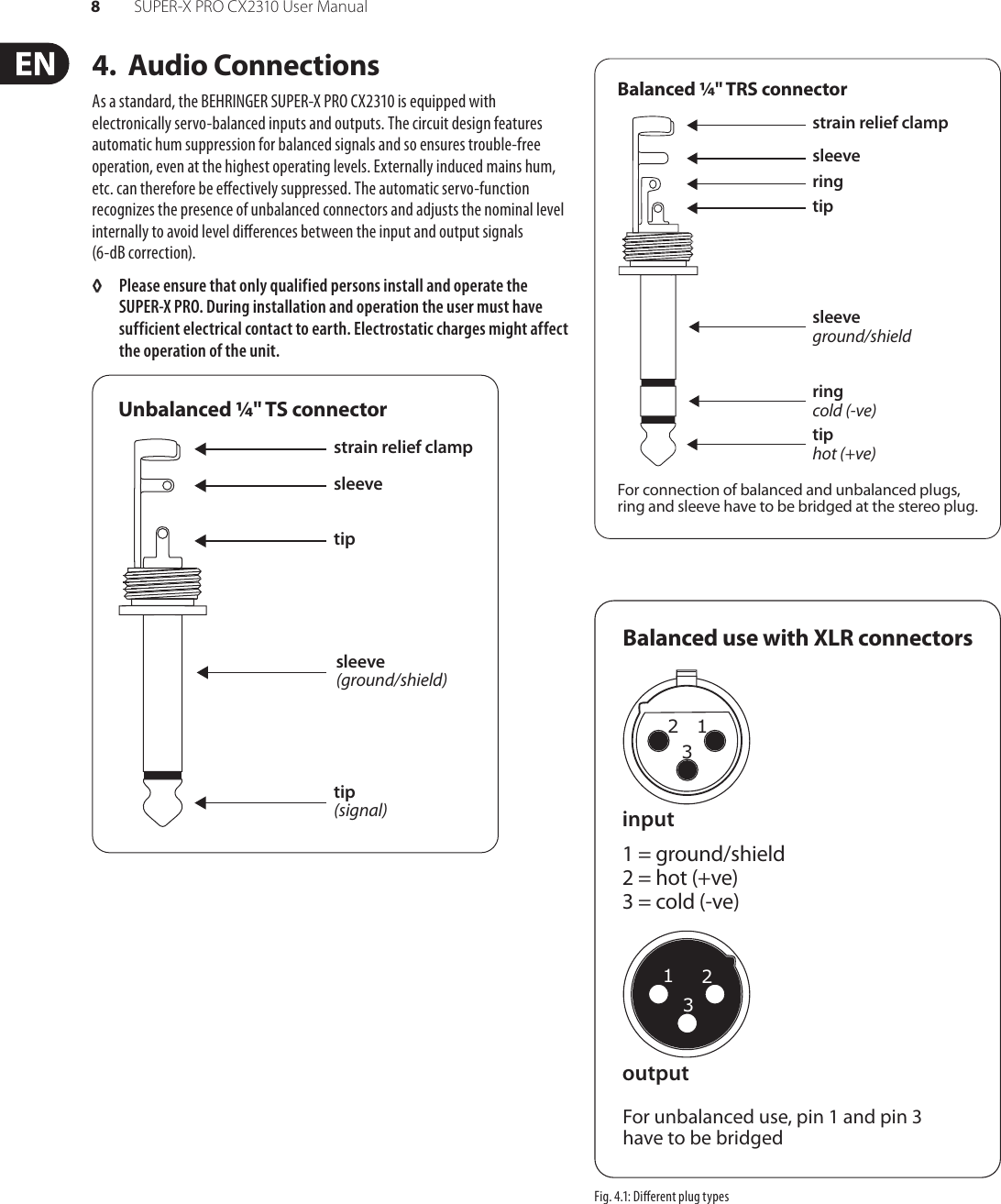 Page 8 of 10 - Behringer Behringer-Super-X-Pro-Cx2310-Users-Manual- SUPER-X PRO CX2310  Behringer-super-x-pro-cx2310-users-manual