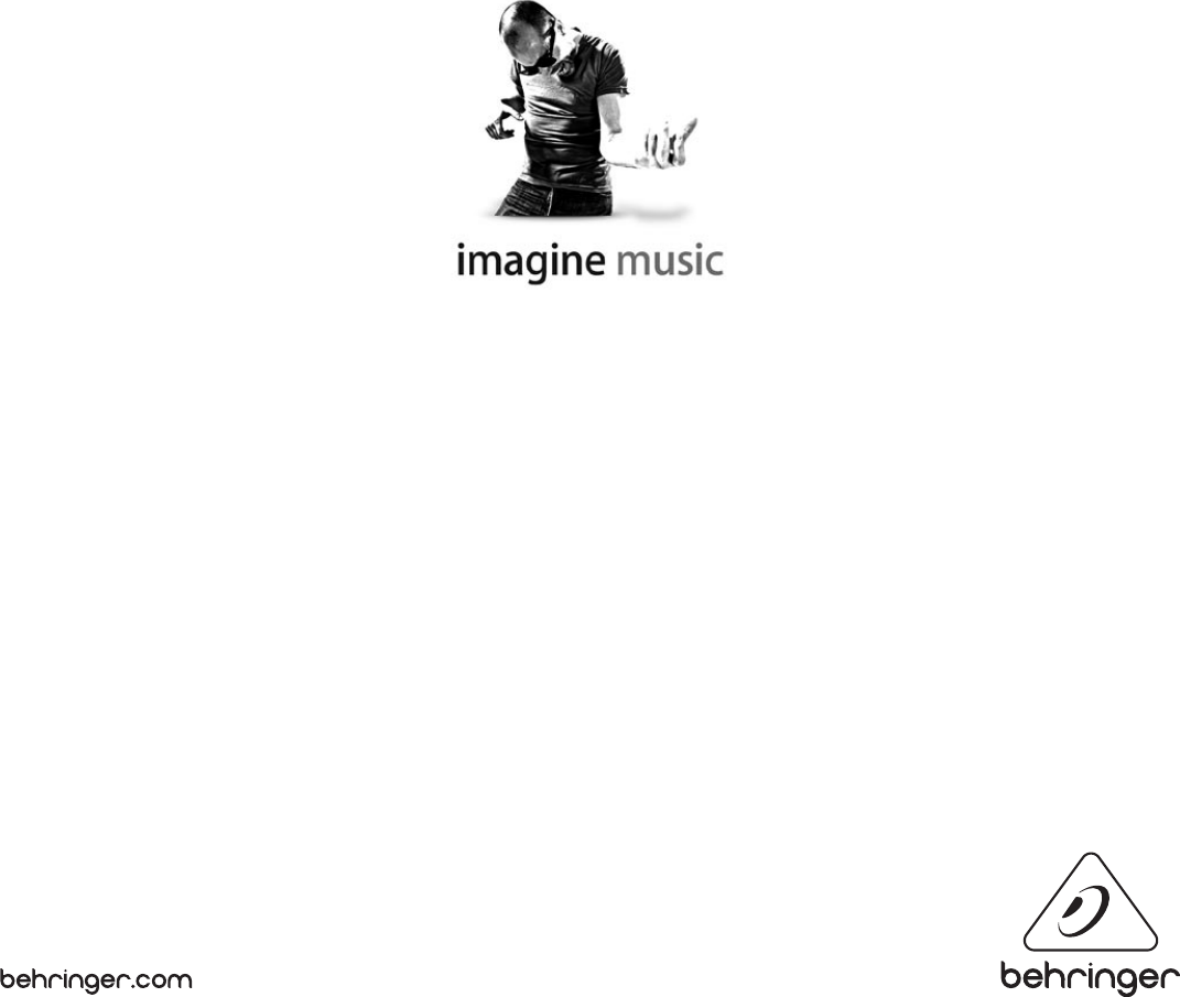 Page 11 of 11 - Behringer Behringer-Truth-B3031A-Quick-Start-Manual-  Behringer-truth-b3031a-quick-start-manual