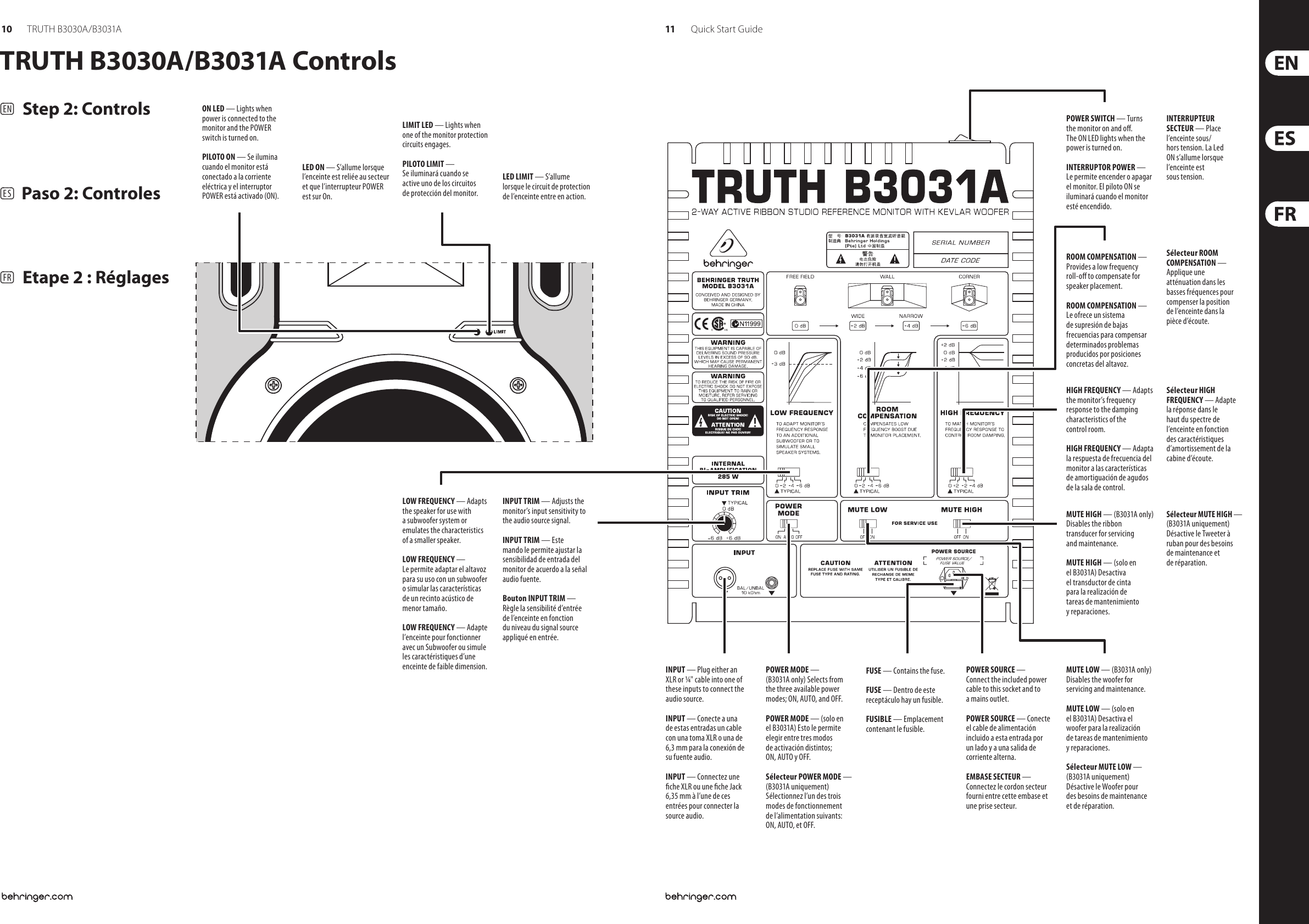Page 6 of 11 - Behringer Behringer-Truth-B3031A-Quick-Start-Manual-  Behringer-truth-b3031a-quick-start-manual