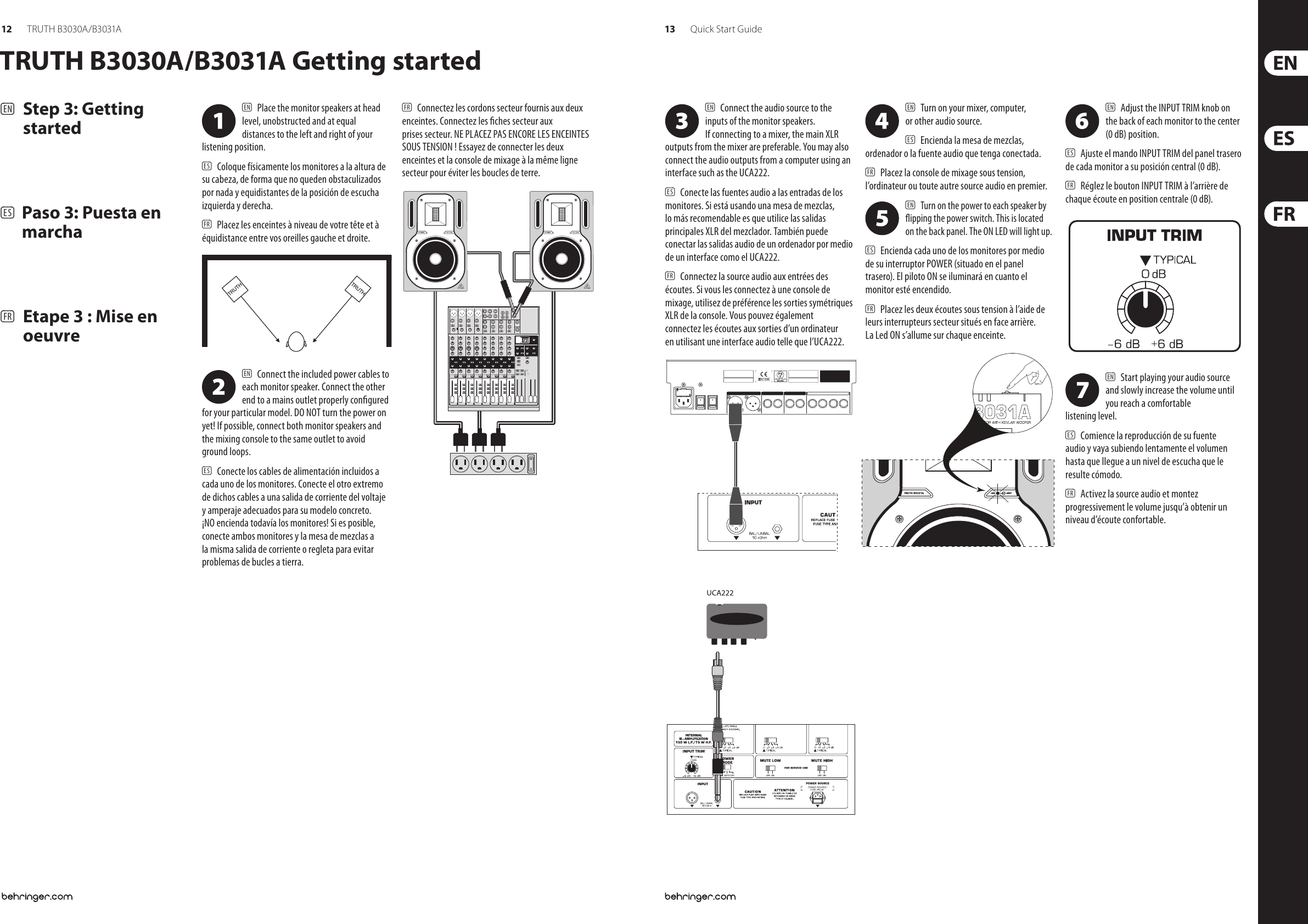Page 7 of 11 - Behringer Behringer-Truth-B3031A-Quick-Start-Manual-  Behringer-truth-b3031a-quick-start-manual