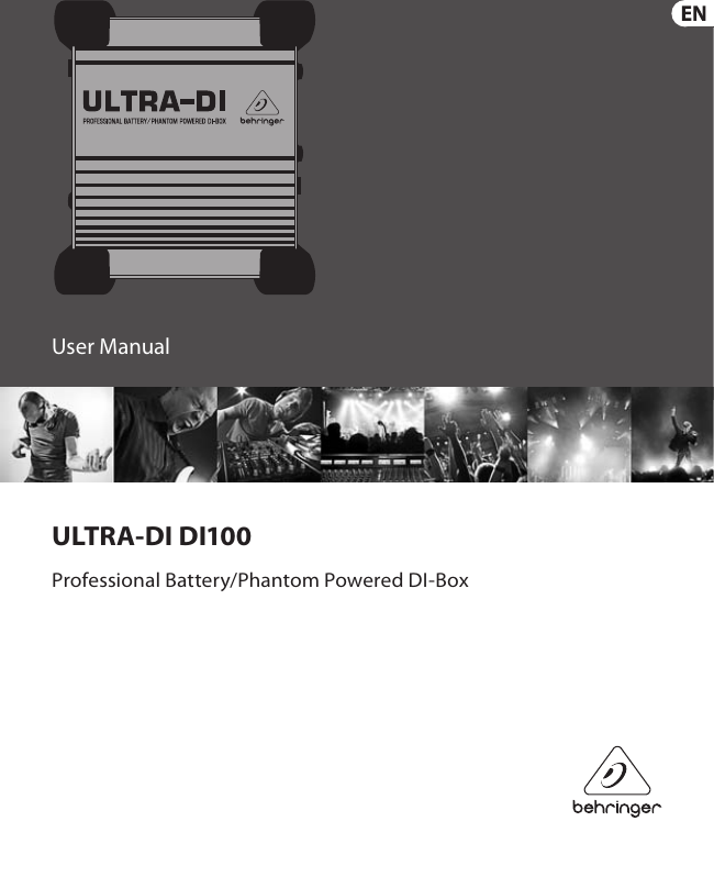 Page 1 of 12 - Behringer Behringer-Ultra-Di-Di100-Users-Manual- ULTRA-DI DI100  Behringer-ultra-di-di100-users-manual