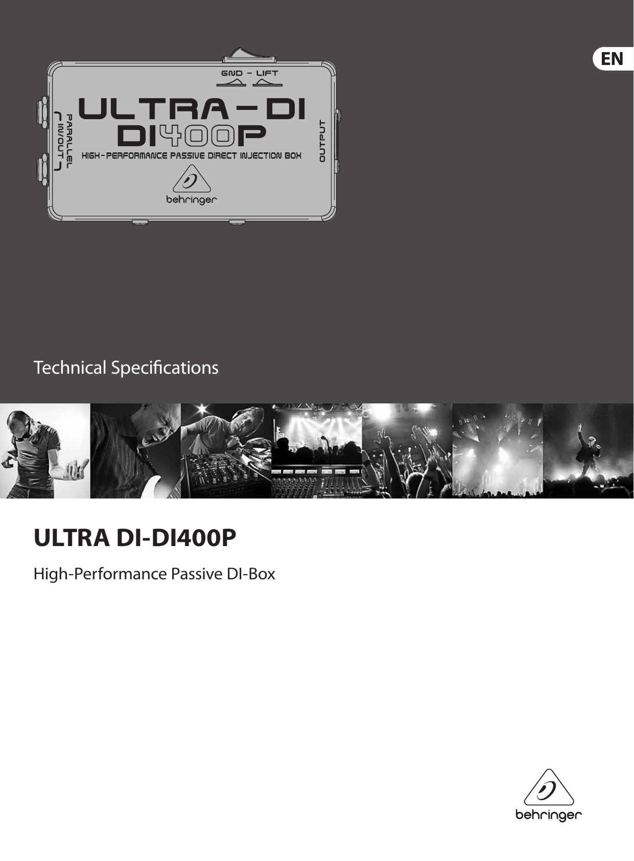 Page 1 of 2 - Behringer Behringer-Ultra-Di-Di400P-Specification-Sheet- ULTRA-DI DI400P  Behringer-ultra-di-di400p-specification-sheet