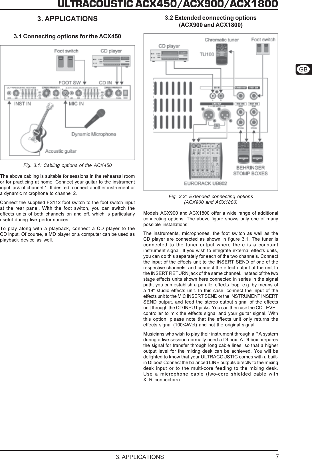 Page 7 of 12 - Behringer Behringer-Ultracoustic-Acx1800-Users-Manual-  Behringer-ultracoustic-acx1800-users-manual