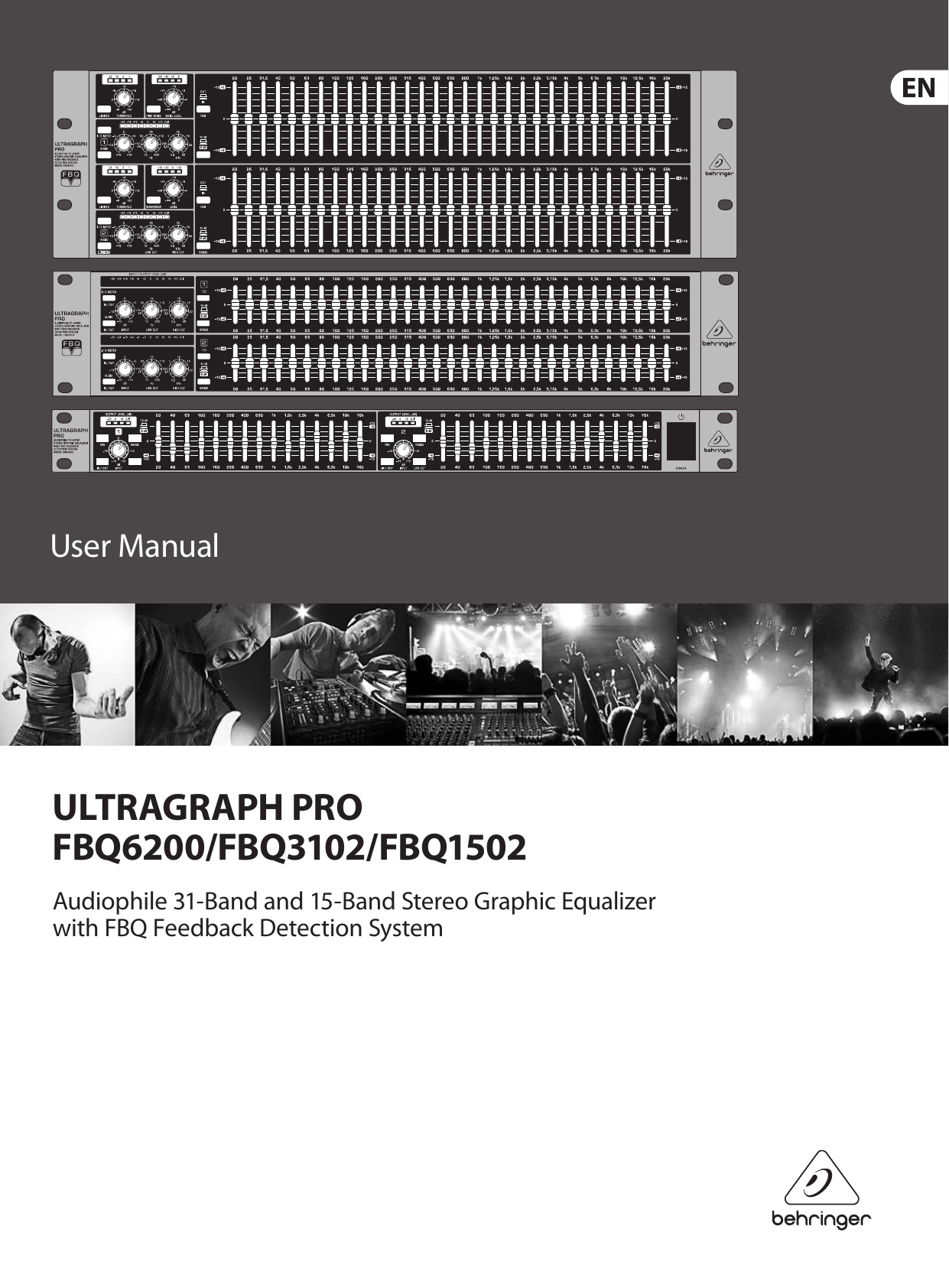 Behringer Ultragraph Pro Fbq1502 Users Manual FBQ6200/FBQ3102/FBQ1502