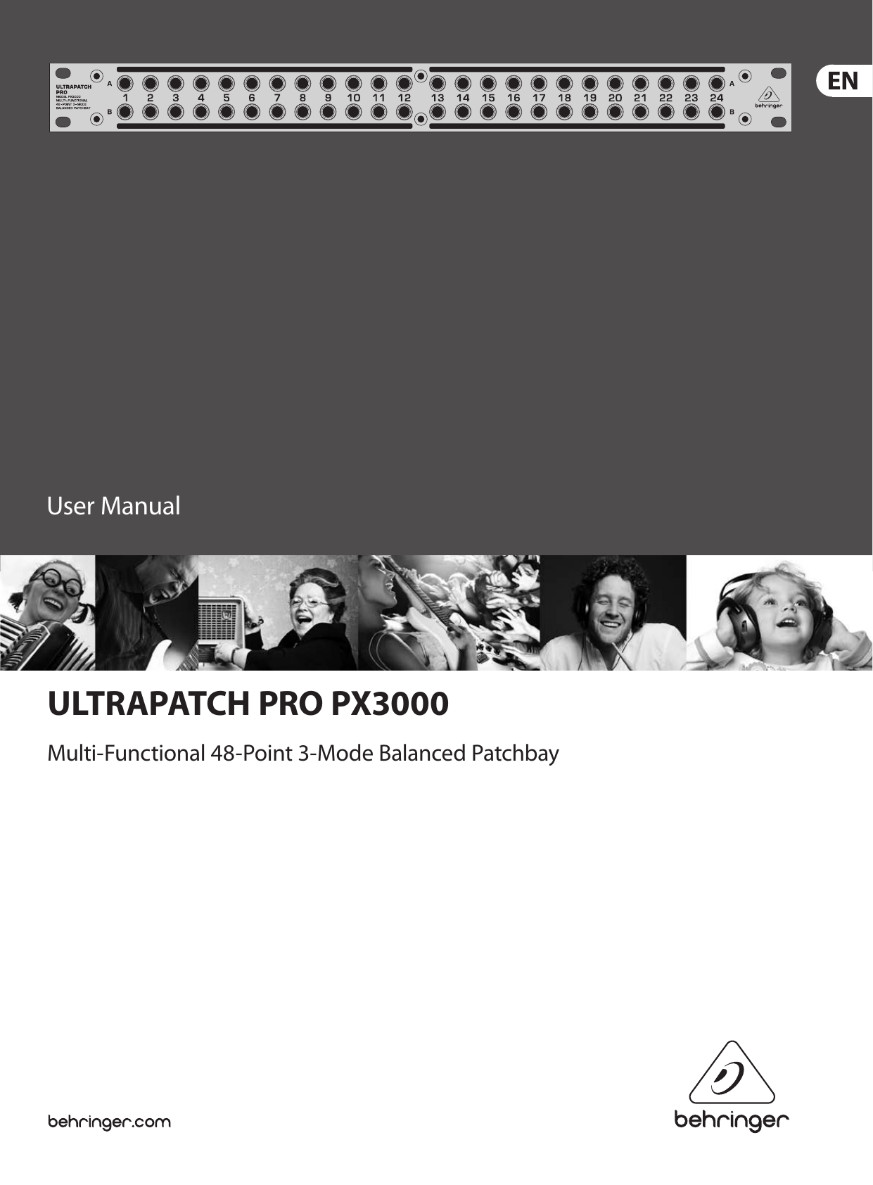 Page 1 of 7 - Behringer Behringer-Ultrapatch-Pro-Px3000-Users-Manual- ULTRAPATCH PRO PX3000  Behringer-ultrapatch-pro-px3000-users-manual