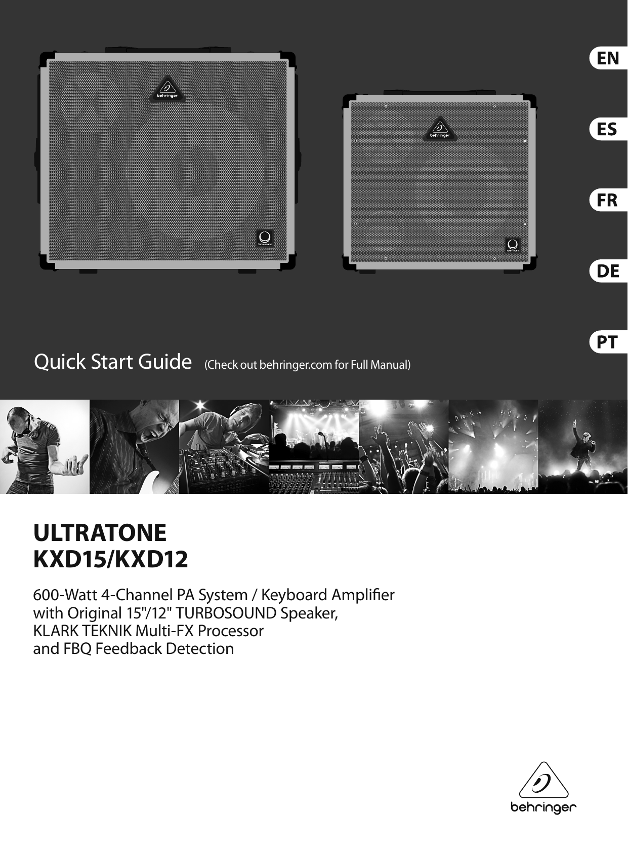 Page 1 of 11 - Behringer Behringer-Ultratone-Kxd12-Quick-Start-Manual- ULTRATONE KXD15/KXD12  Behringer-ultratone-kxd12-quick-start-manual